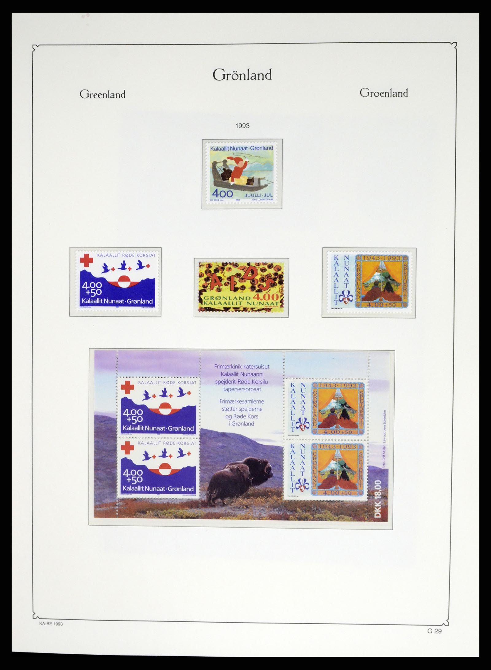 37405 041 - Postzegelverzameling 37405 Groenland 1905-2014.