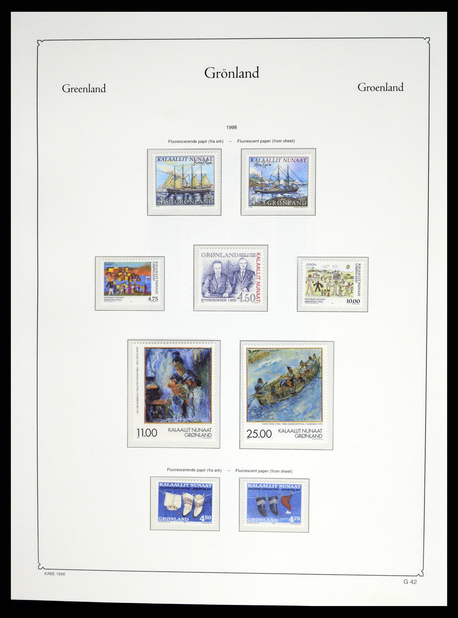 37405 056 - Postzegelverzameling 37405 Groenland 1905-2014.