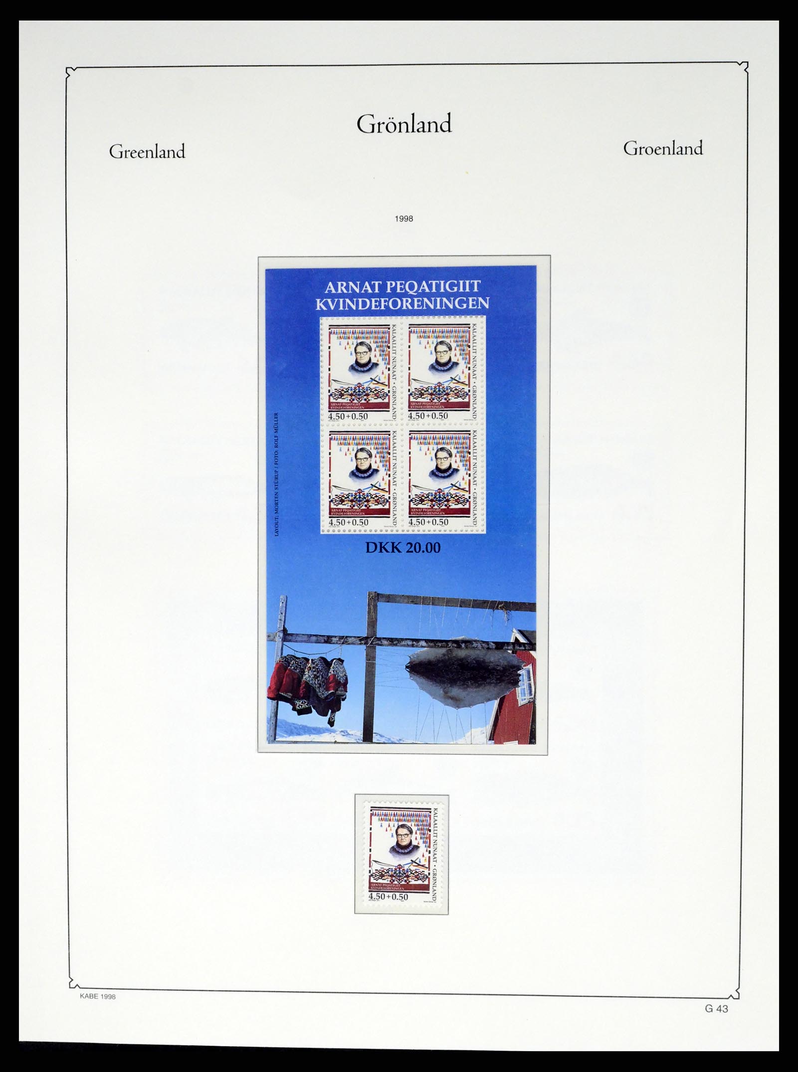 37405 057 - Postzegelverzameling 37405 Groenland 1905-2014.