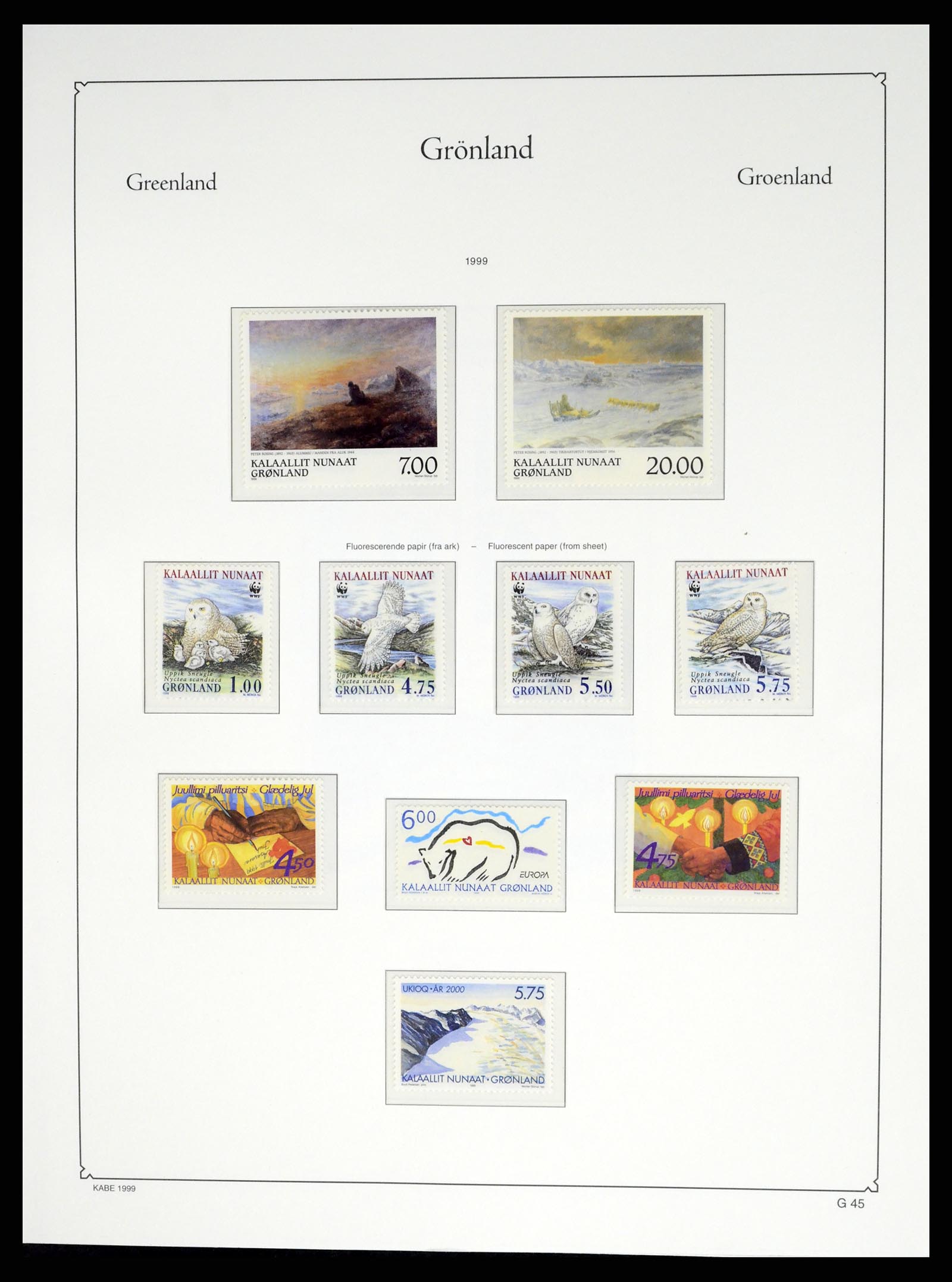37405 059 - Postzegelverzameling 37405 Groenland 1905-2014.