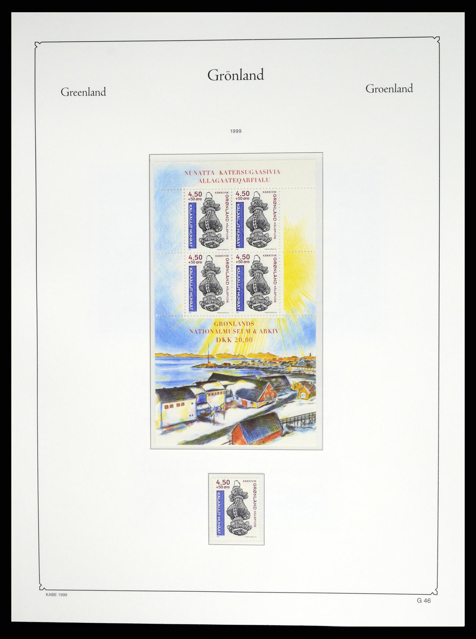 37405 060 - Postzegelverzameling 37405 Groenland 1905-2014.