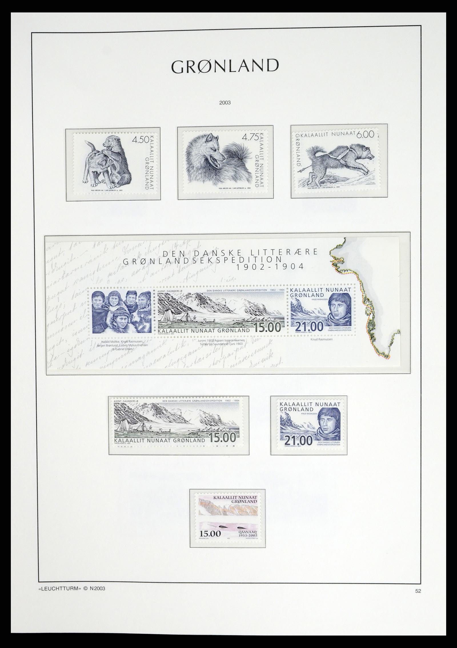 37405 072 - Postzegelverzameling 37405 Groenland 1905-2014.
