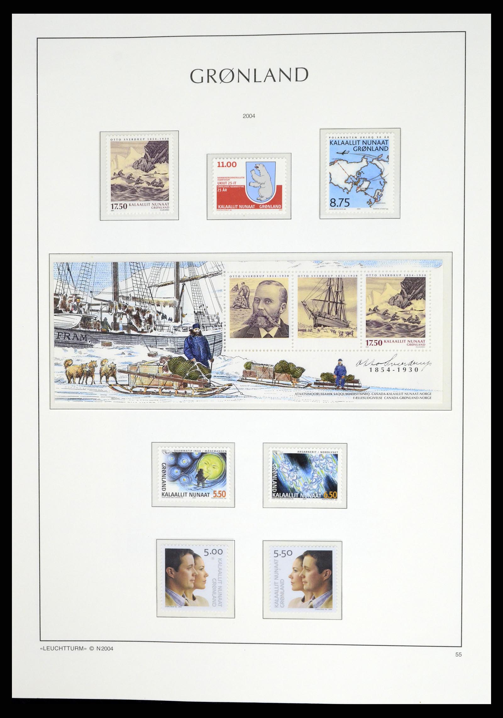 37405 075 - Postzegelverzameling 37405 Groenland 1905-2014.