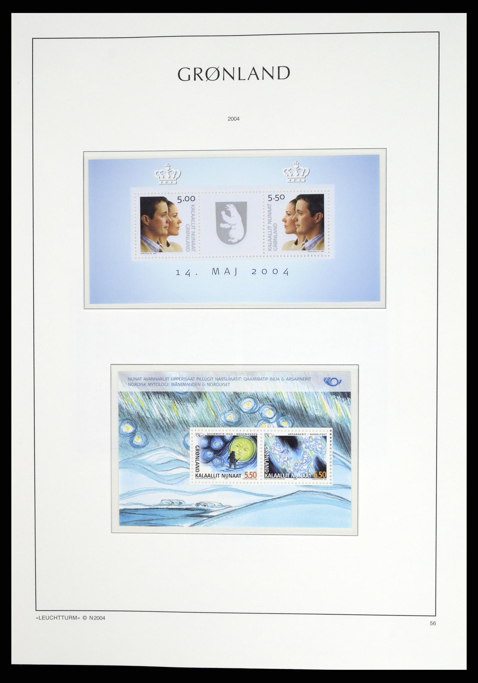 37405 076 - Postzegelverzameling 37405 Groenland 1905-2014.