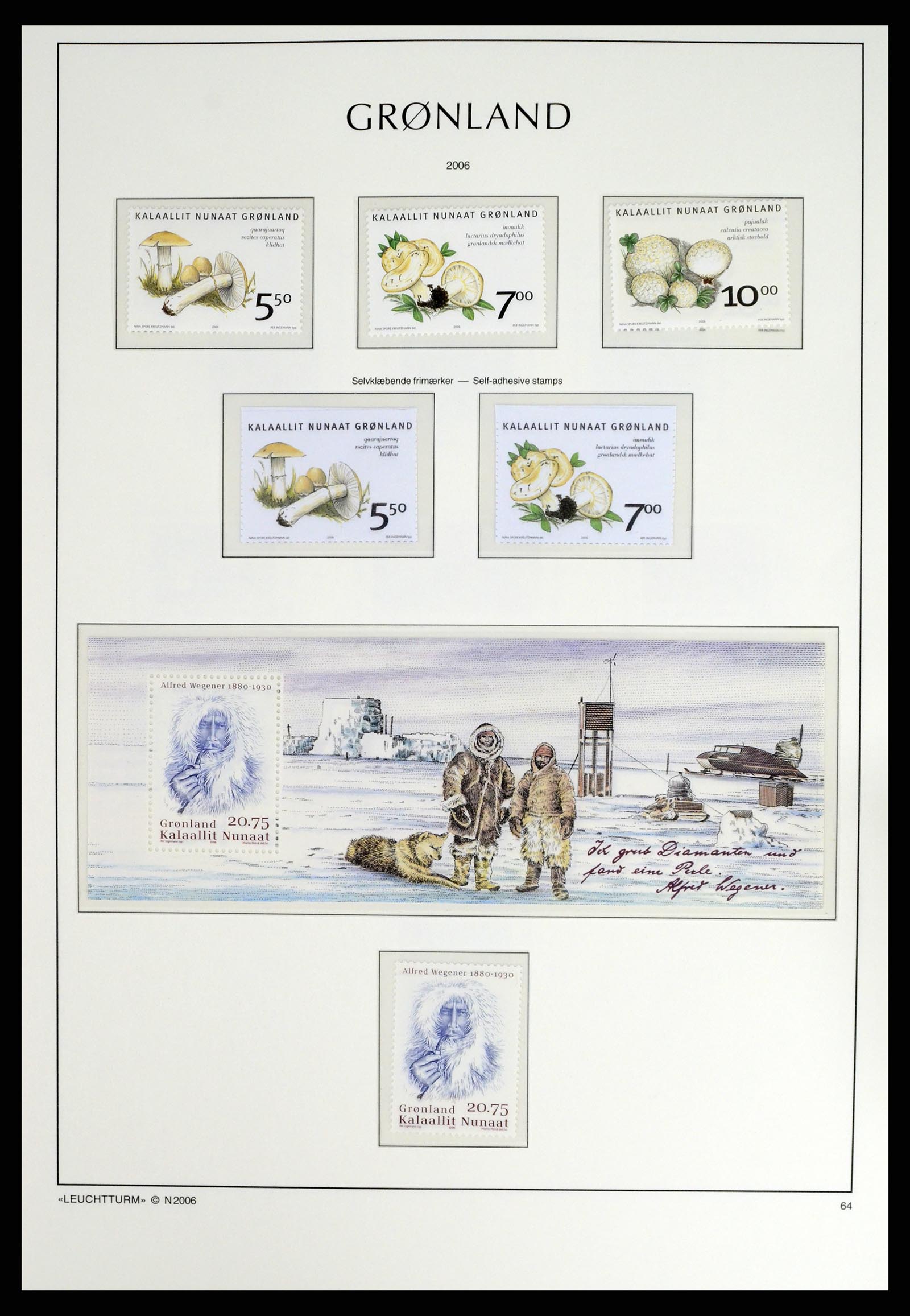 37405 084 - Postzegelverzameling 37405 Groenland 1905-2014.