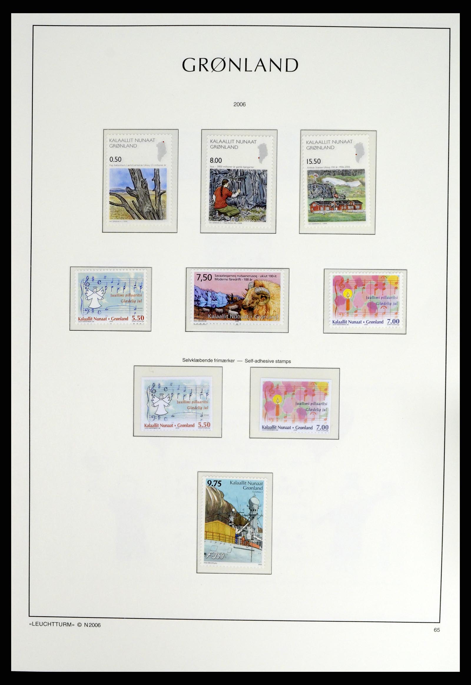 37405 085 - Postzegelverzameling 37405 Groenland 1905-2014.