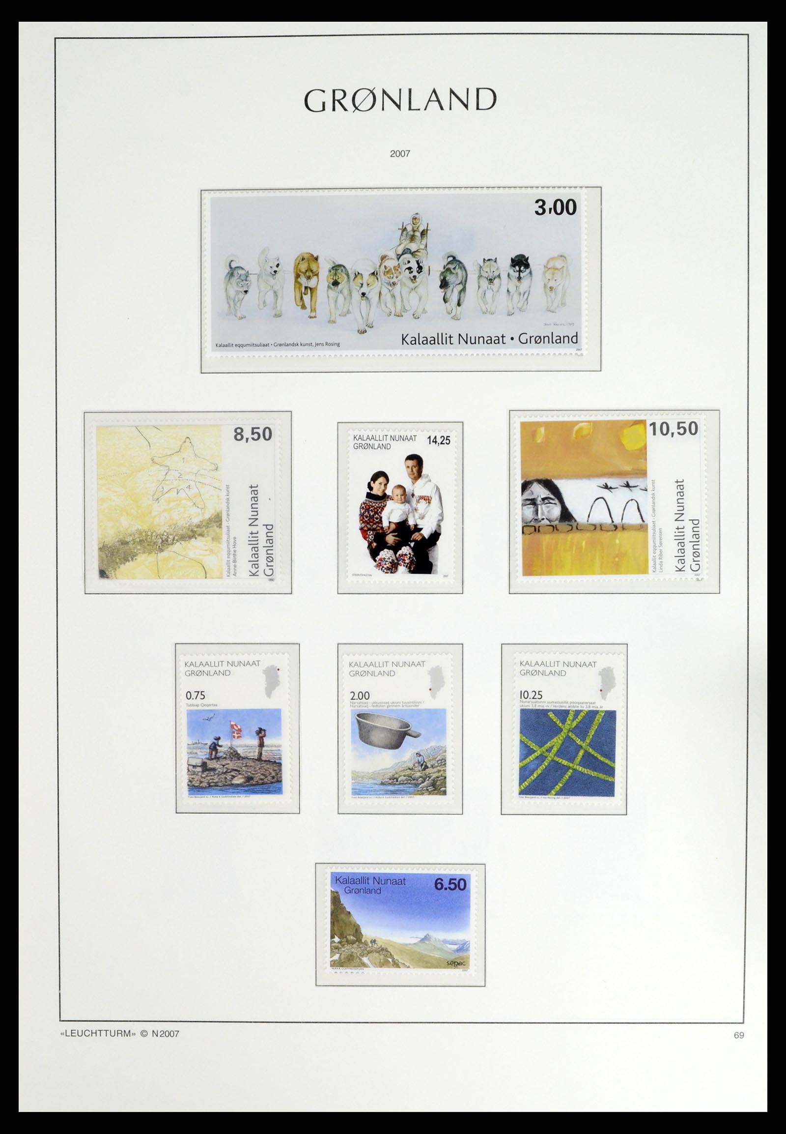 37405 089 - Postzegelverzameling 37405 Groenland 1905-2014.