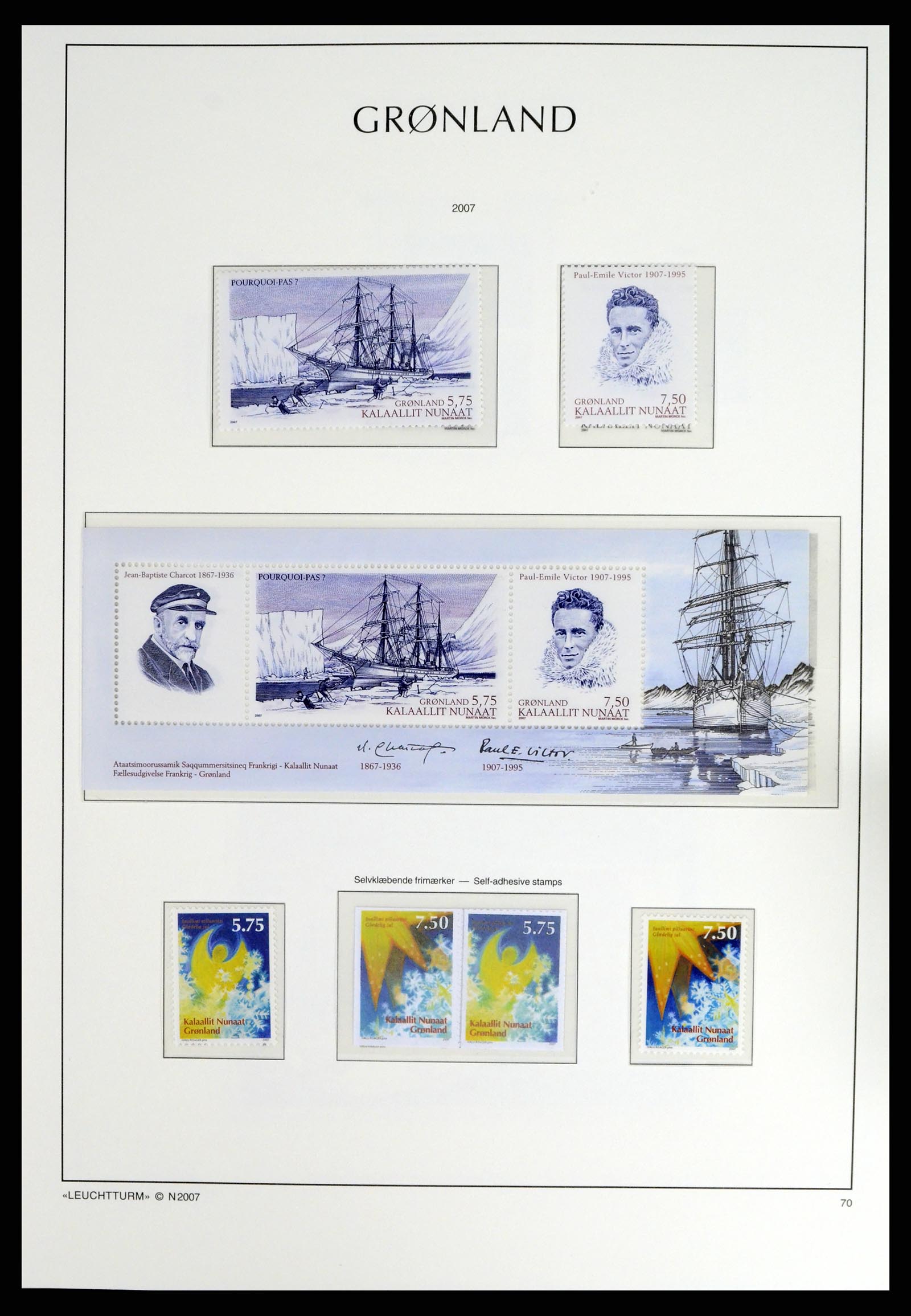 37405 090 - Postzegelverzameling 37405 Groenland 1905-2014.