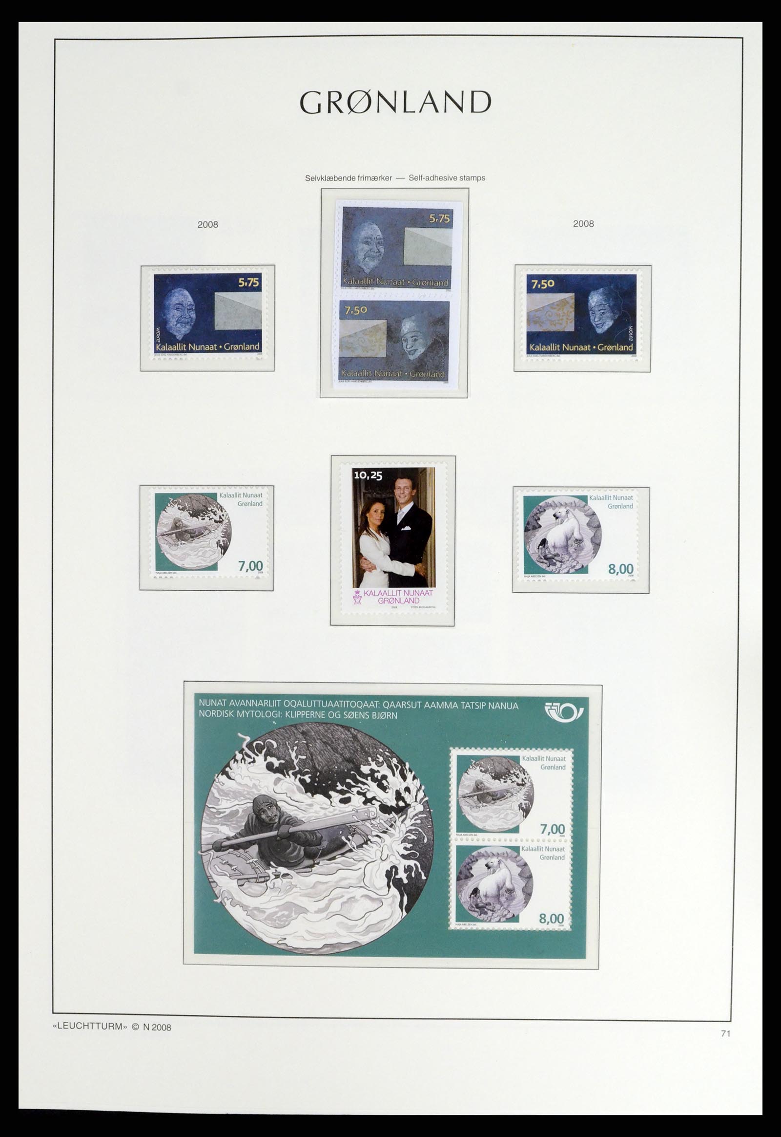 37405 091 - Postzegelverzameling 37405 Groenland 1905-2014.