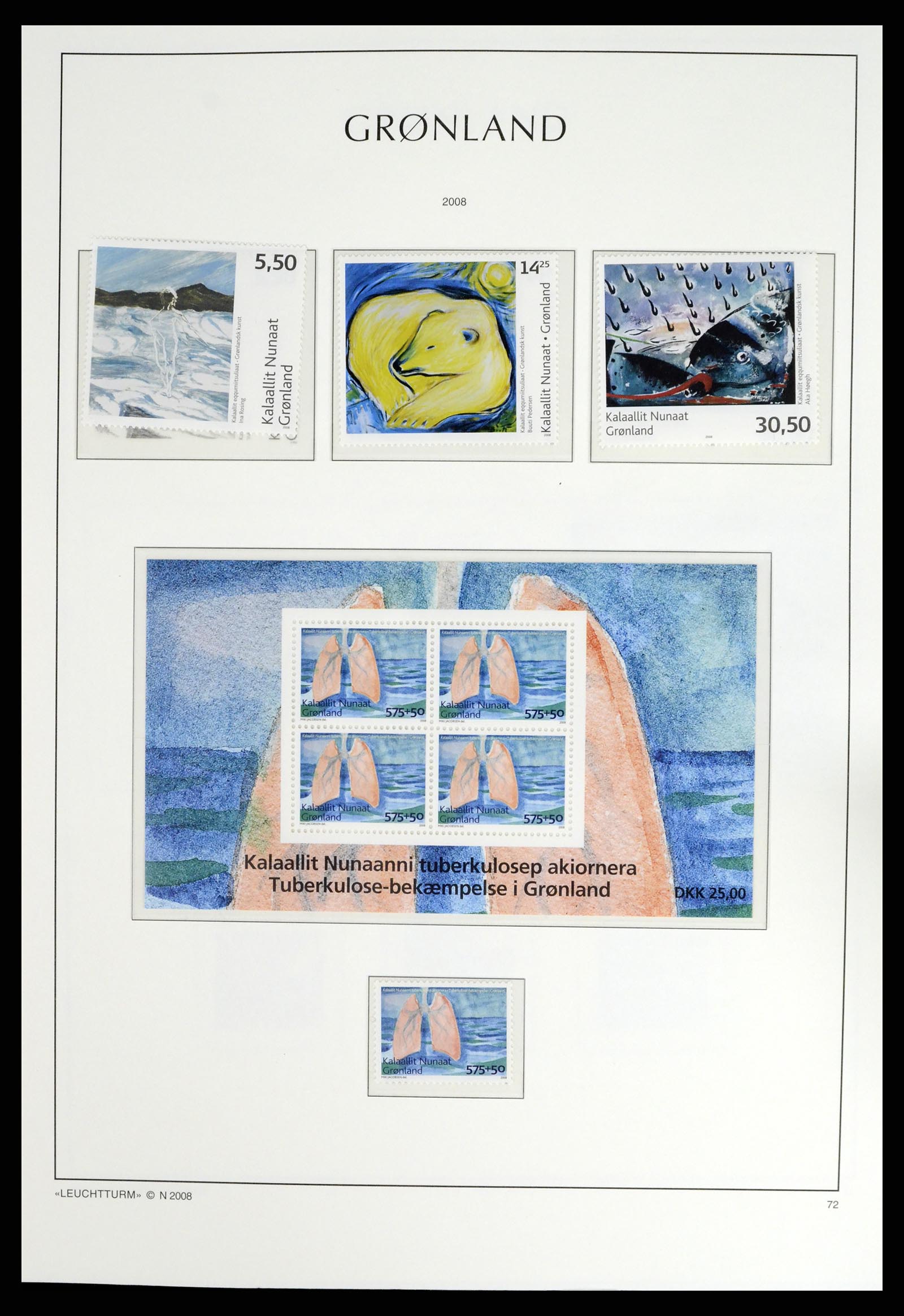 37405 092 - Postzegelverzameling 37405 Groenland 1905-2014.