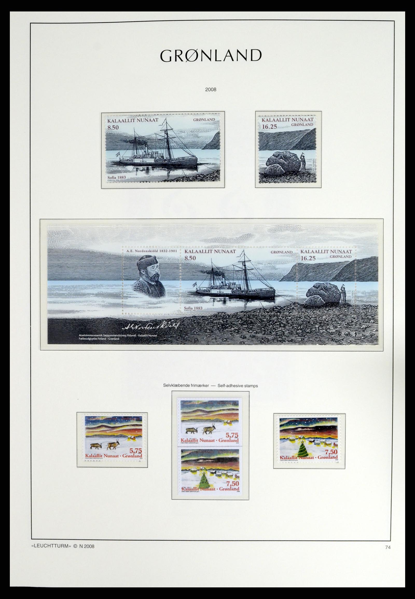 37405 094 - Postzegelverzameling 37405 Groenland 1905-2014.