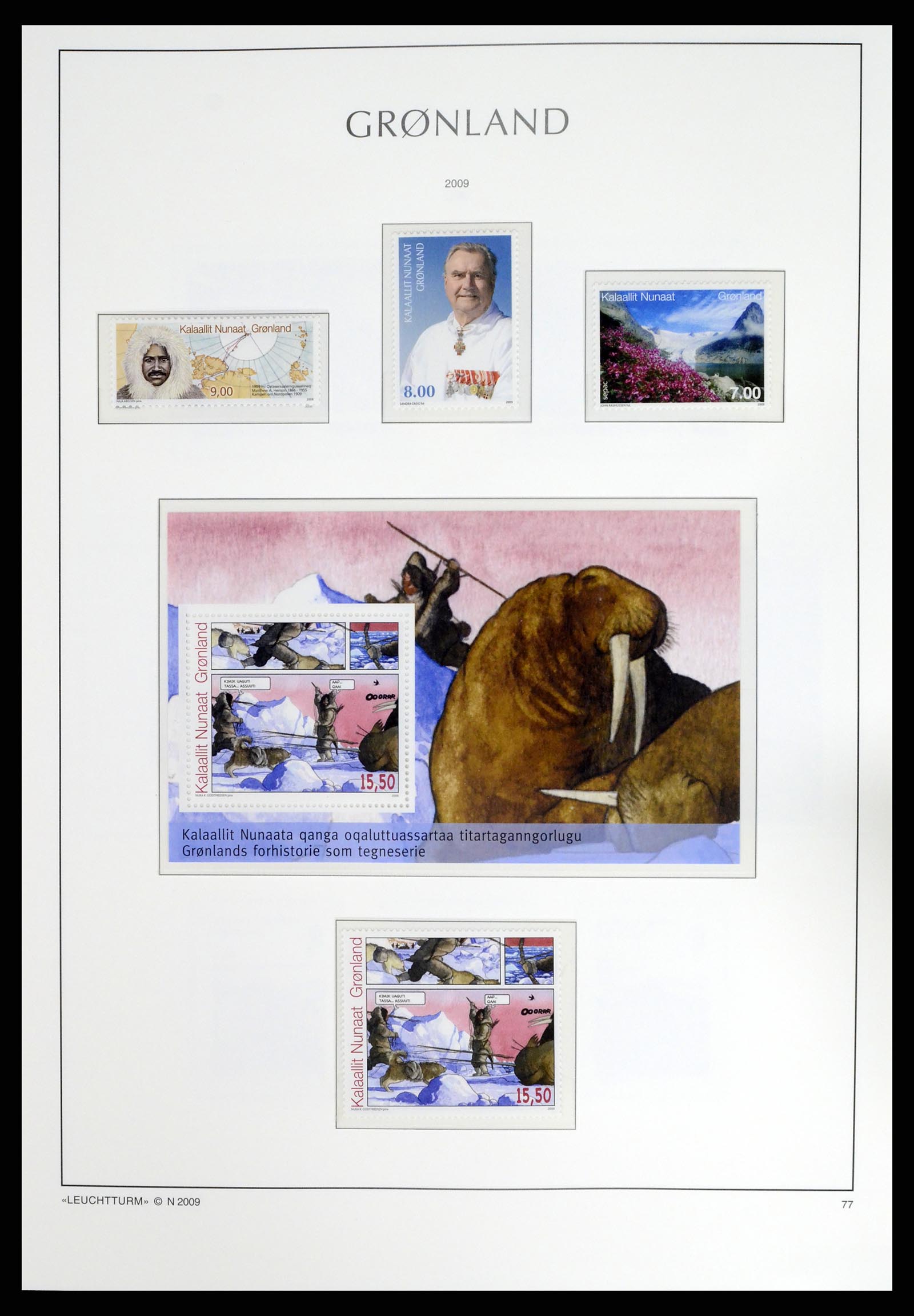 37405 097 - Postzegelverzameling 37405 Groenland 1905-2014.