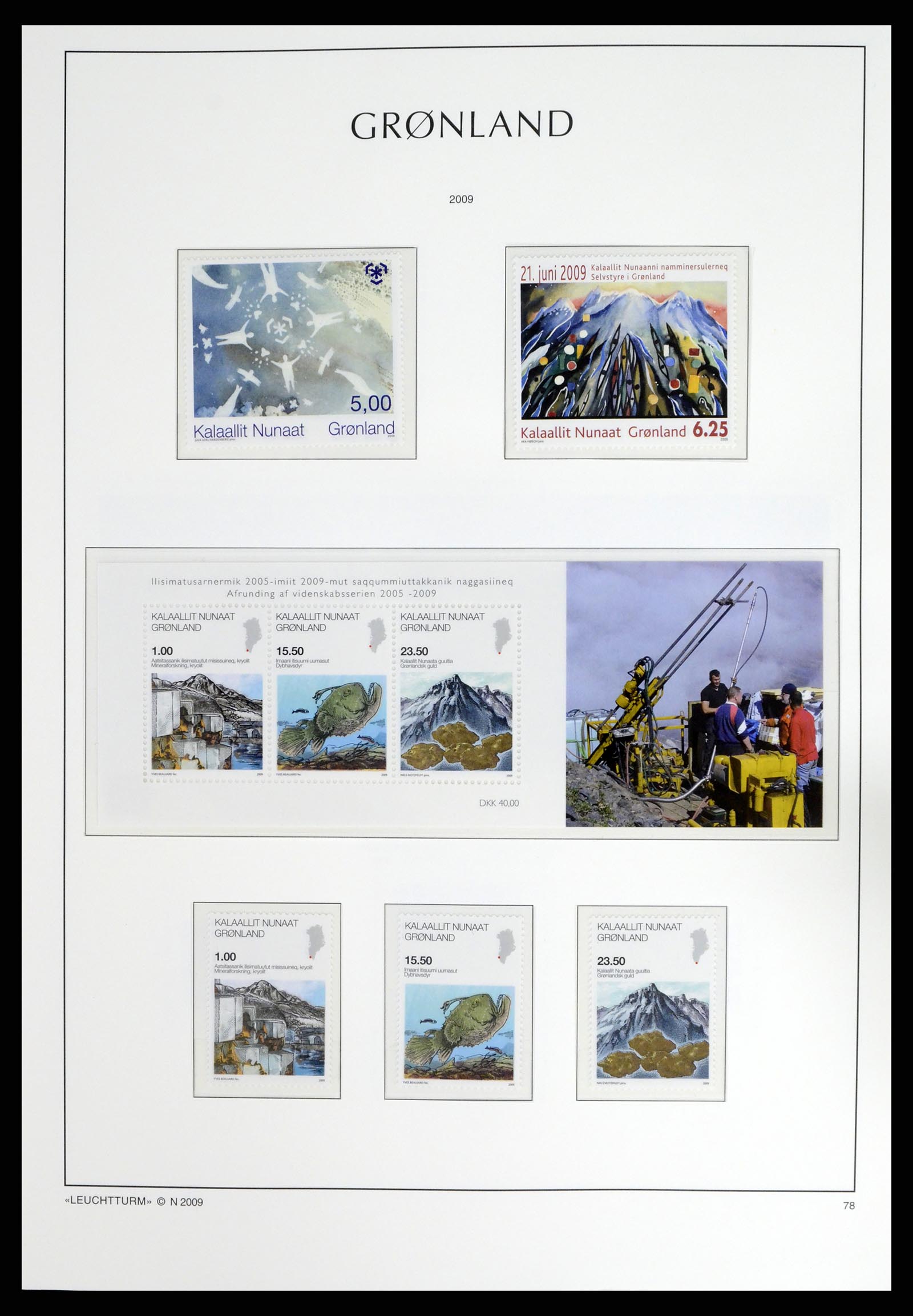 37405 098 - Postzegelverzameling 37405 Groenland 1905-2014.