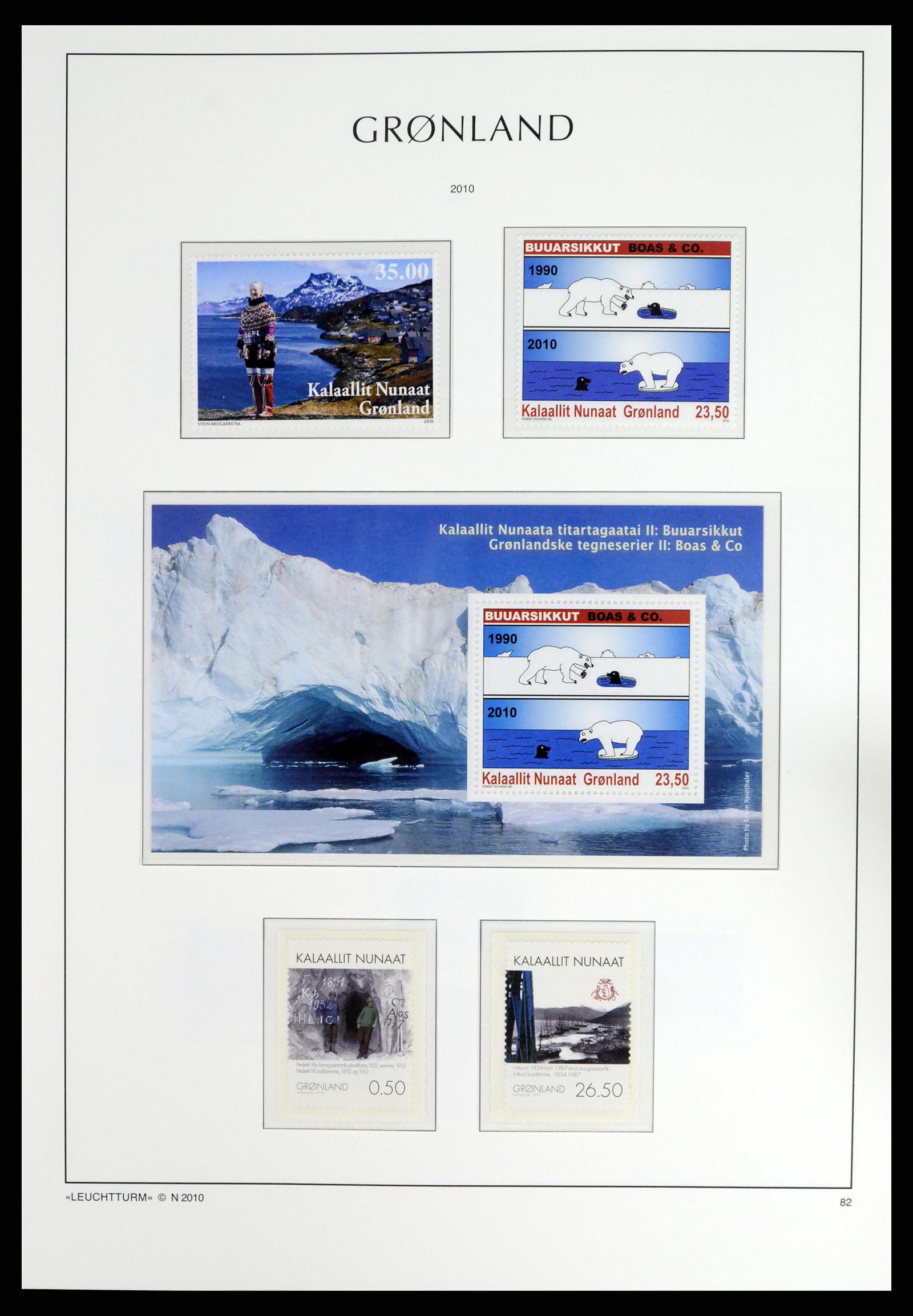 37405 102 - Postzegelverzameling 37405 Groenland 1905-2014.