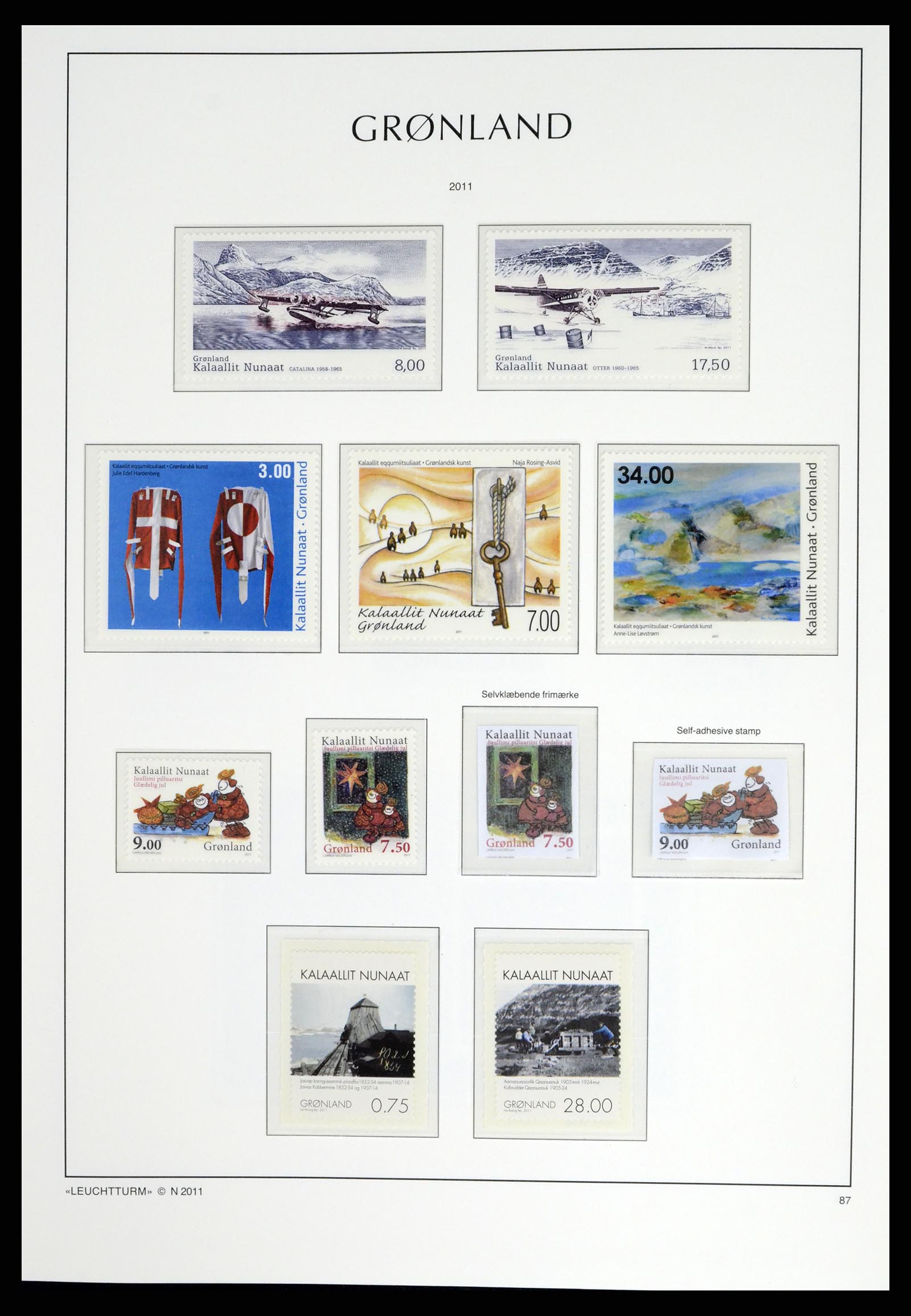 37405 107 - Postzegelverzameling 37405 Groenland 1905-2014.