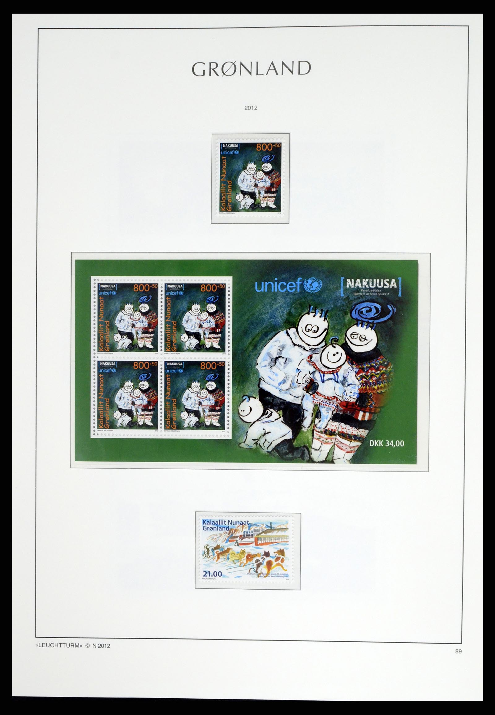 37405 109 - Postzegelverzameling 37405 Groenland 1905-2014.