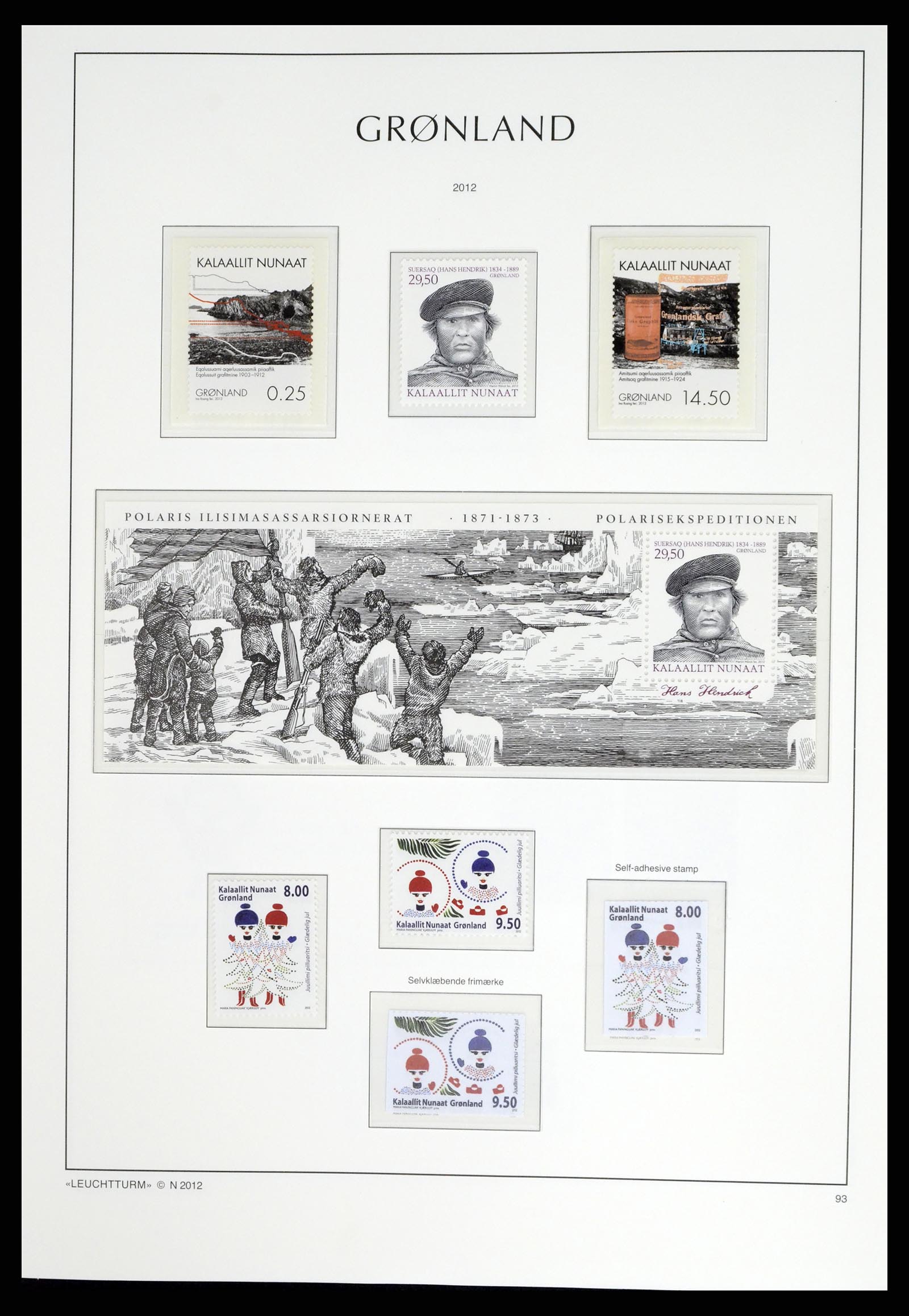 37405 113 - Postzegelverzameling 37405 Groenland 1905-2014.