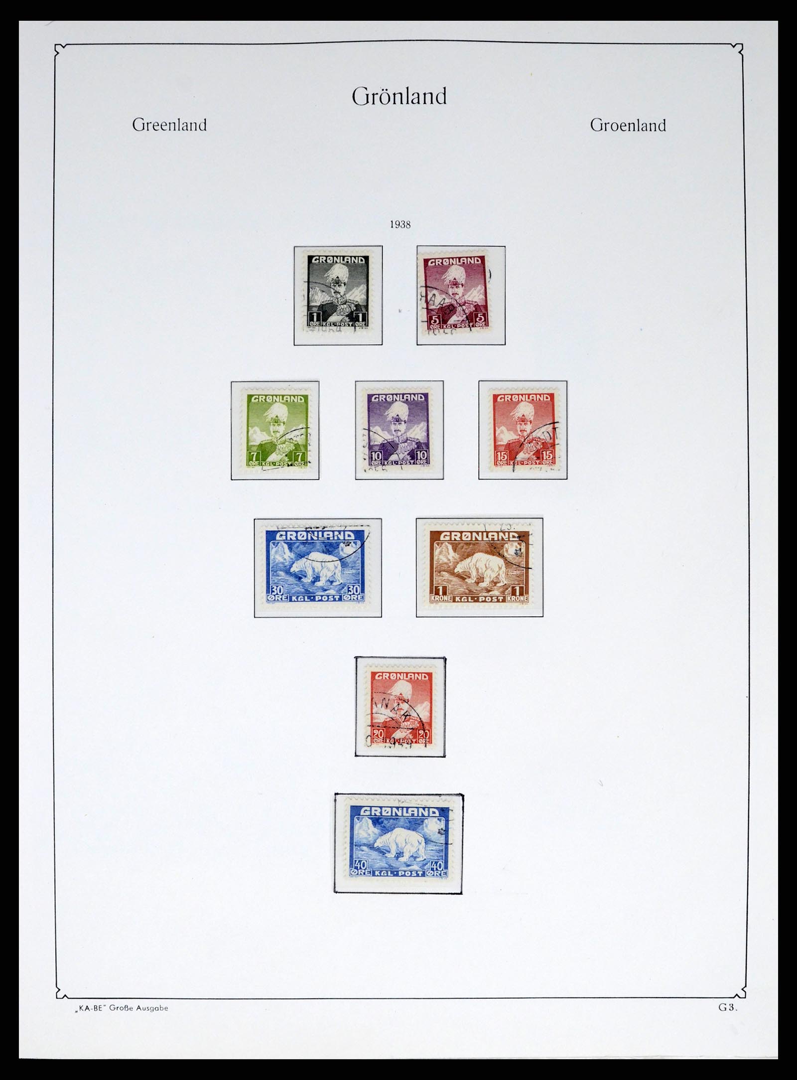 37406 002 - Postzegelverzameling 37406 Groenland 1938-2014.