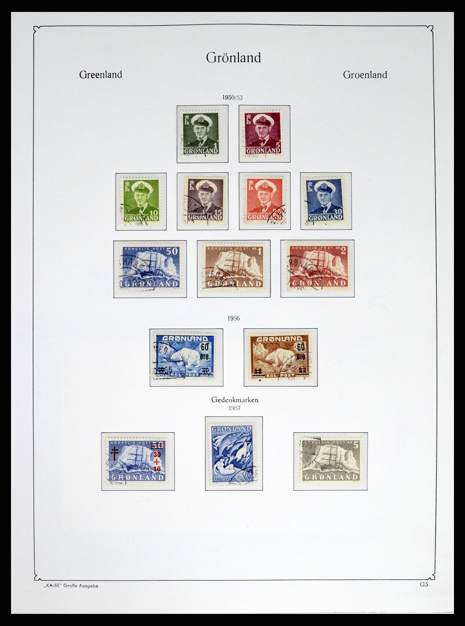 37406 005 - Postzegelverzameling 37406 Groenland 1938-2014.