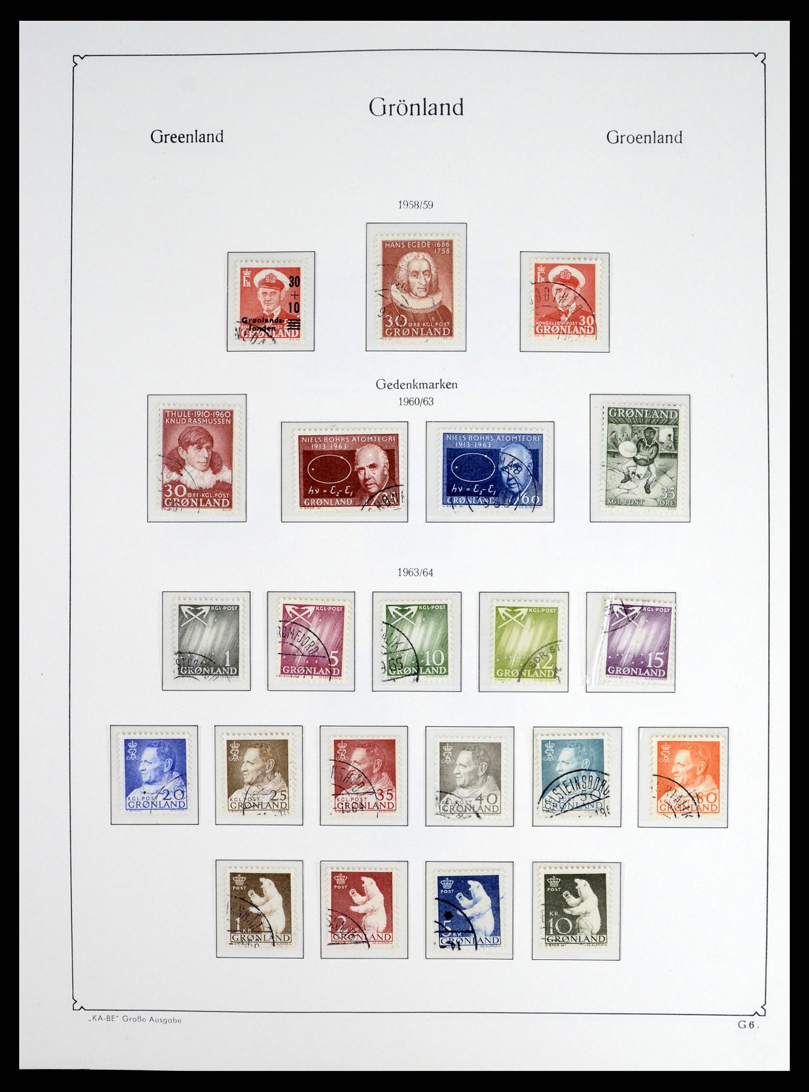 37406 008 - Postzegelverzameling 37406 Groenland 1938-2014.
