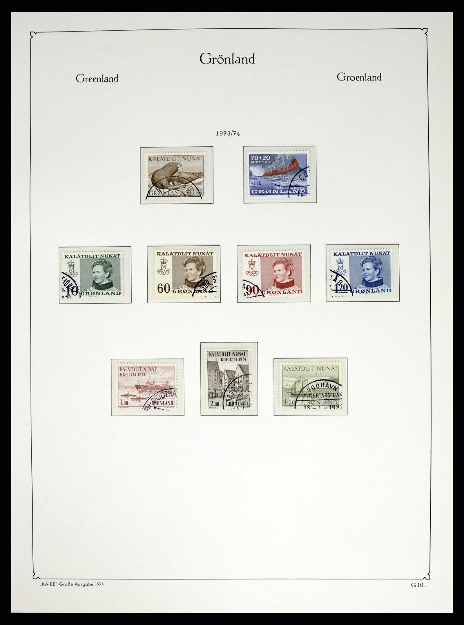 37406 012 - Postzegelverzameling 37406 Groenland 1938-2014.