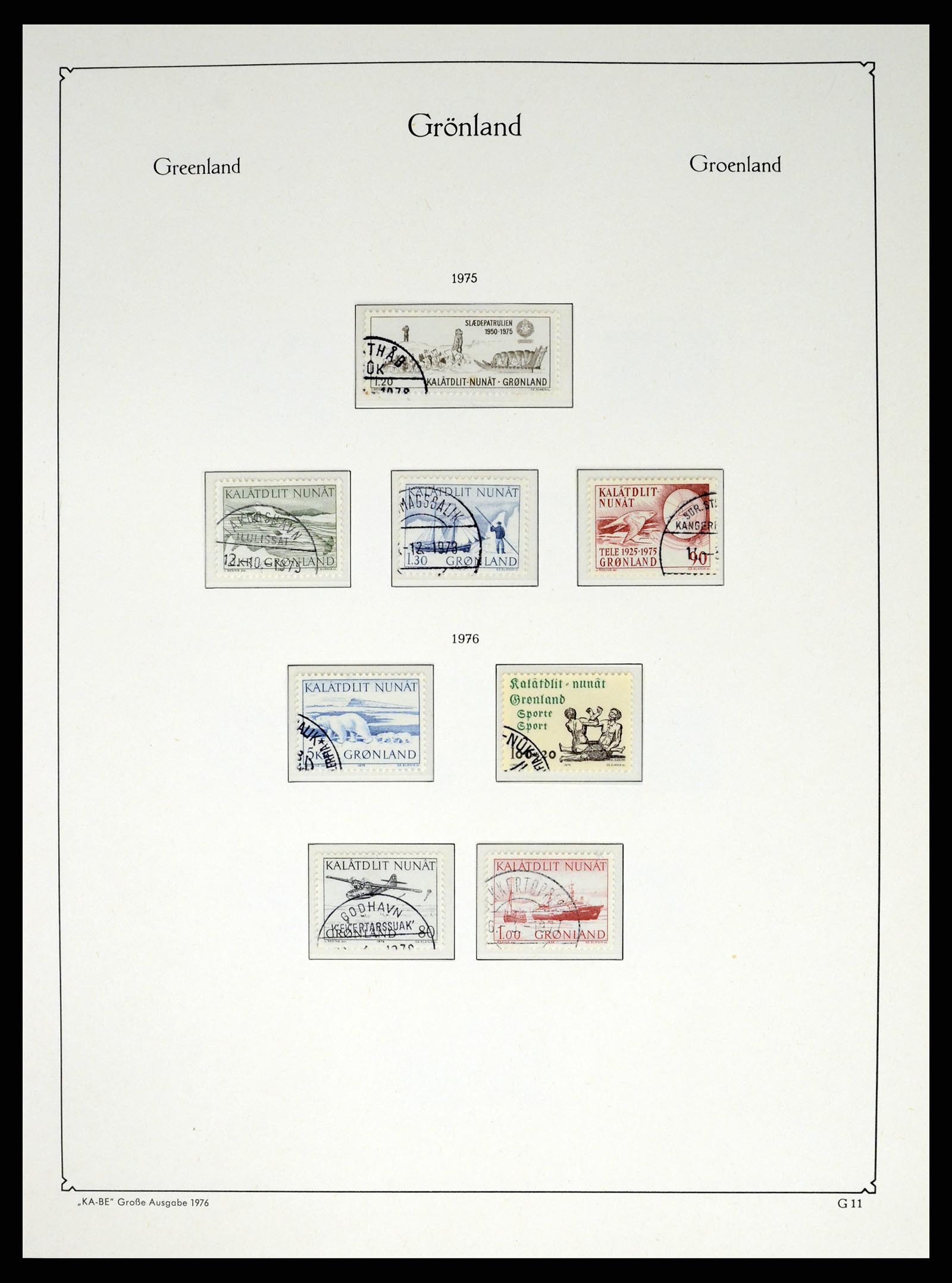 37406 013 - Postzegelverzameling 37406 Groenland 1938-2014.