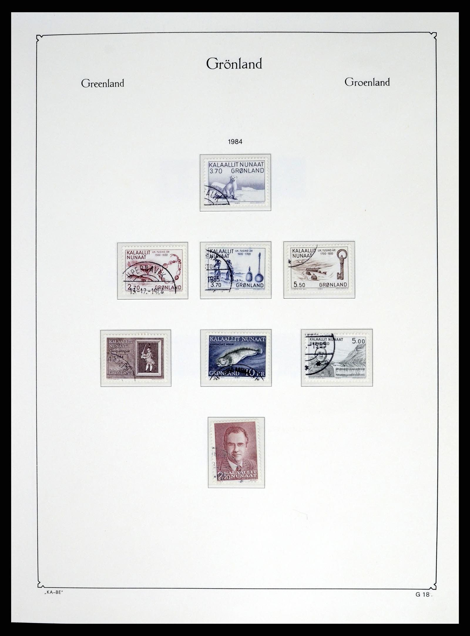 37406 021 - Postzegelverzameling 37406 Groenland 1938-2014.