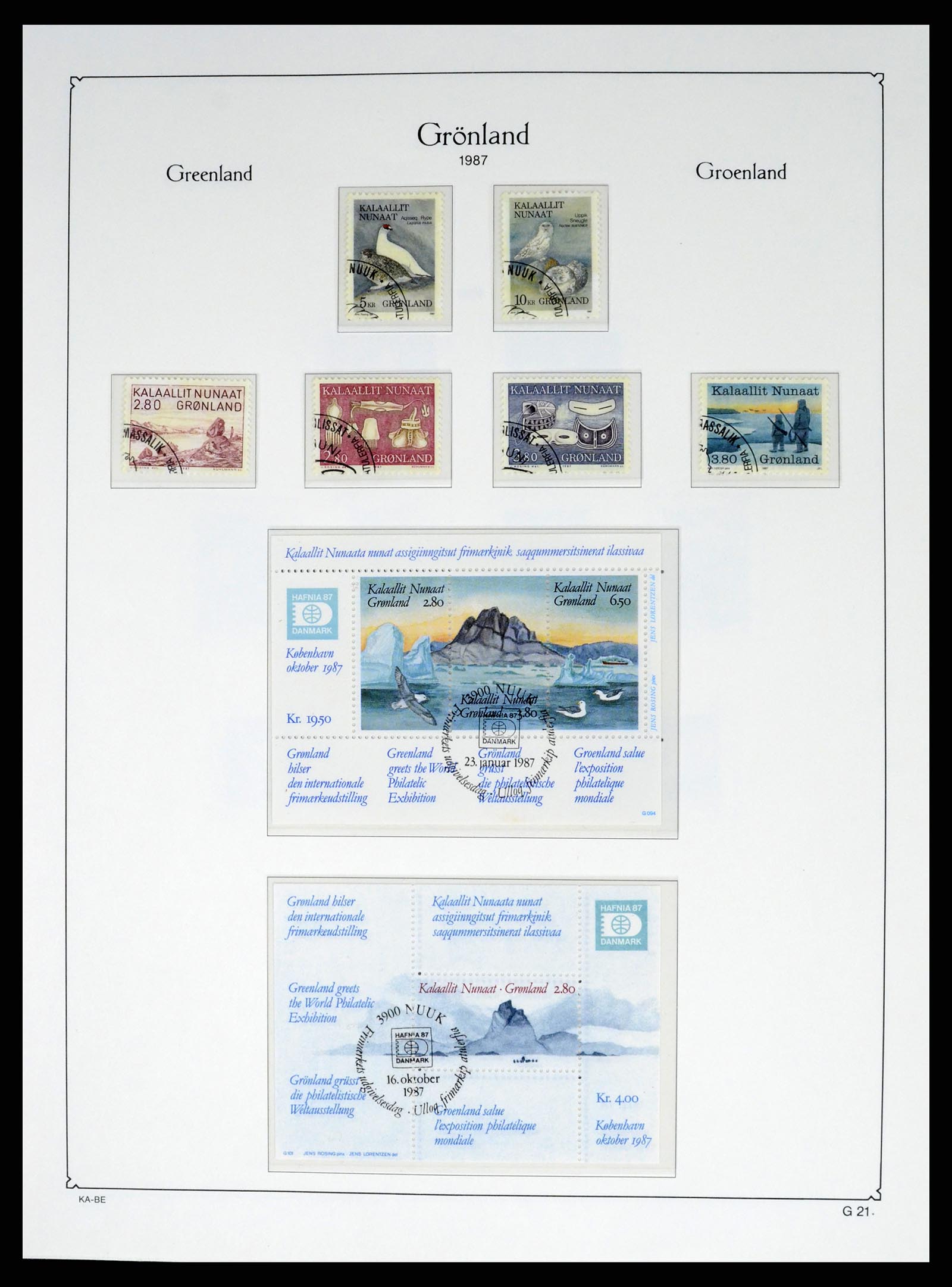 37406 024 - Postzegelverzameling 37406 Groenland 1938-2014.