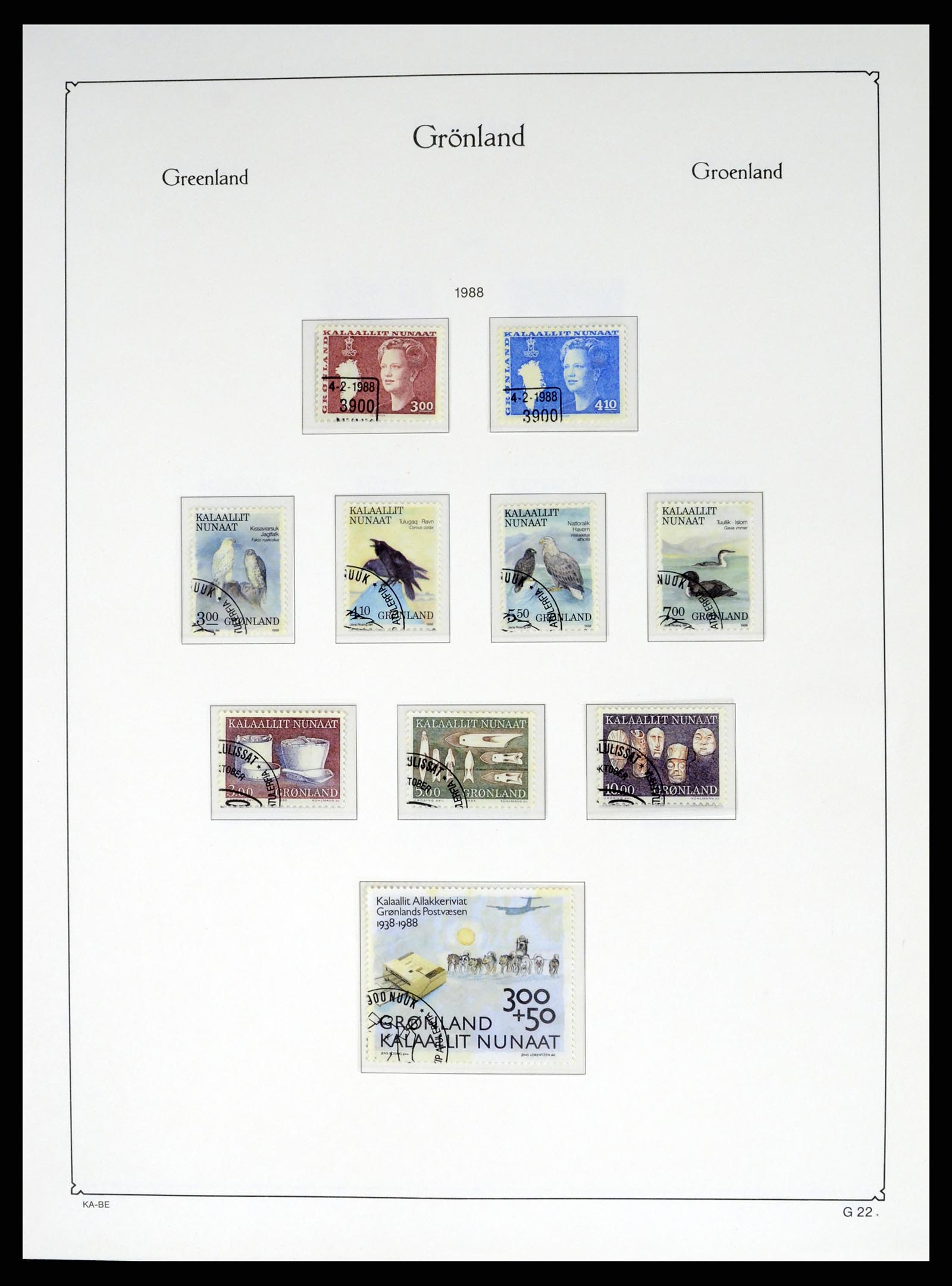 37406 025 - Postzegelverzameling 37406 Groenland 1938-2014.