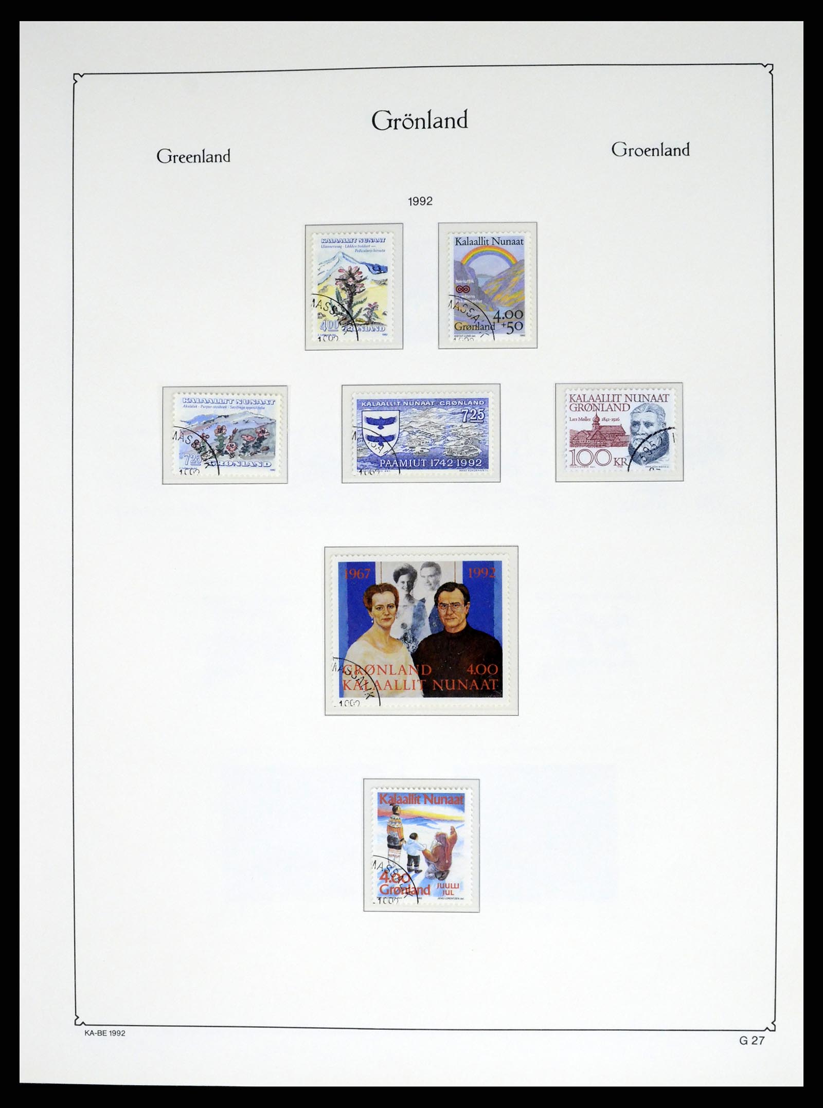 37406 030 - Postzegelverzameling 37406 Groenland 1938-2014.