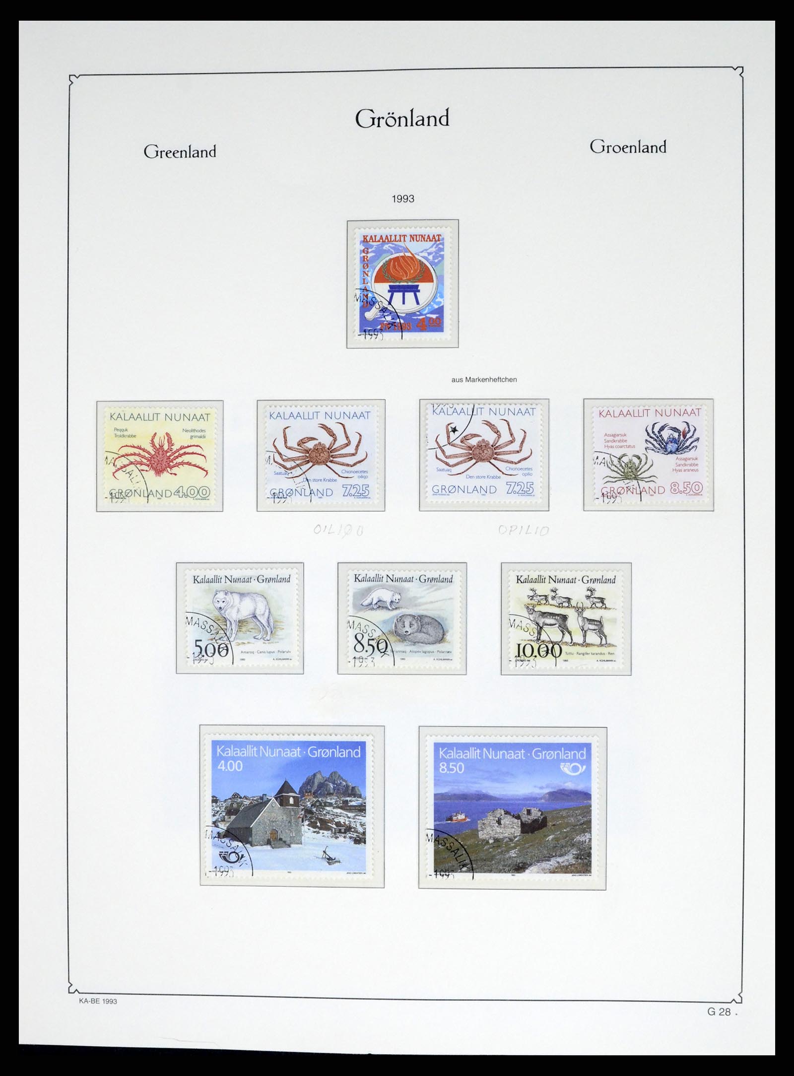 37406 031 - Postzegelverzameling 37406 Groenland 1938-2014.