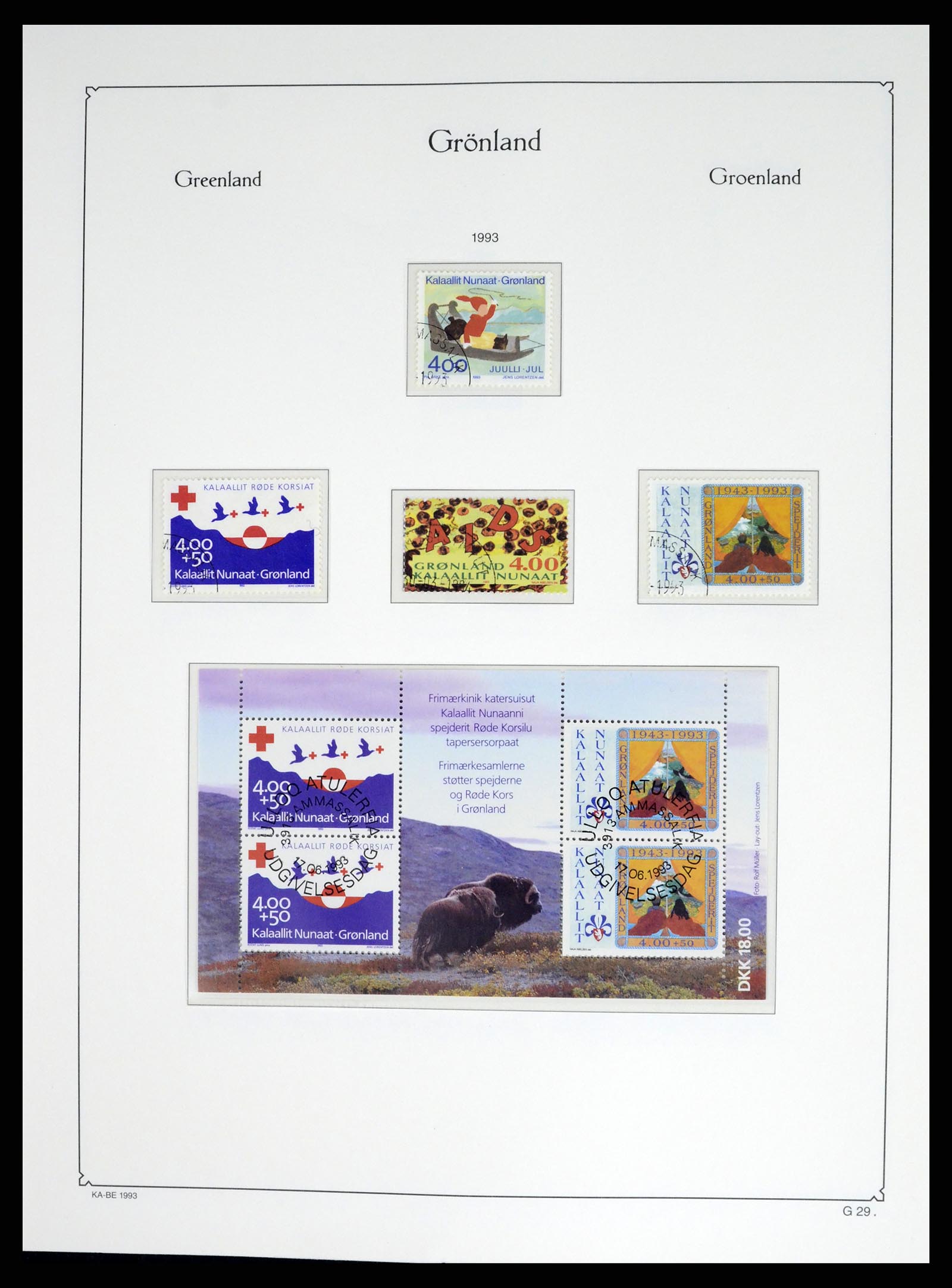 37406 032 - Postzegelverzameling 37406 Groenland 1938-2014.