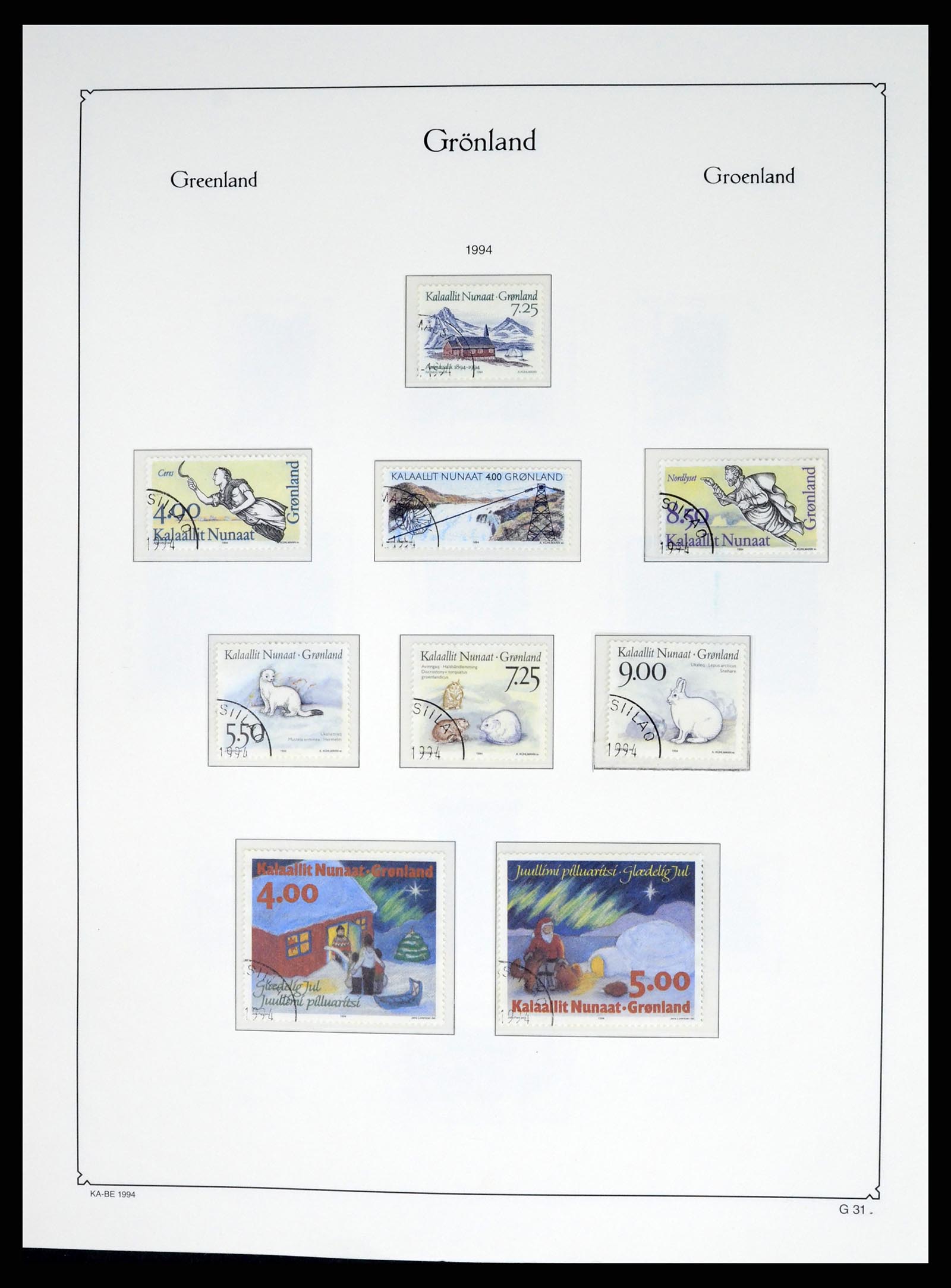 37406 034 - Postzegelverzameling 37406 Groenland 1938-2014.
