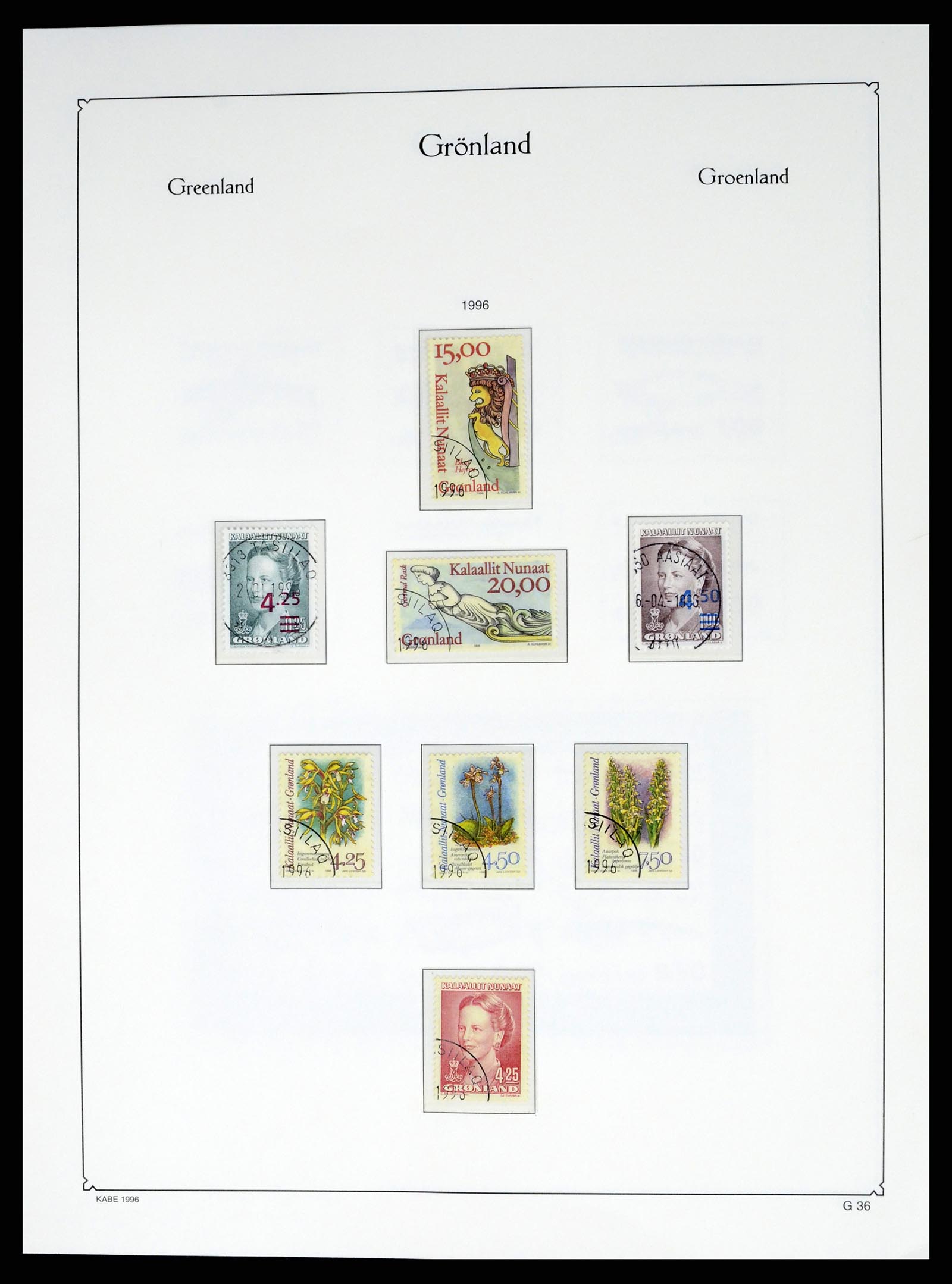 37406 039 - Postzegelverzameling 37406 Groenland 1938-2014.