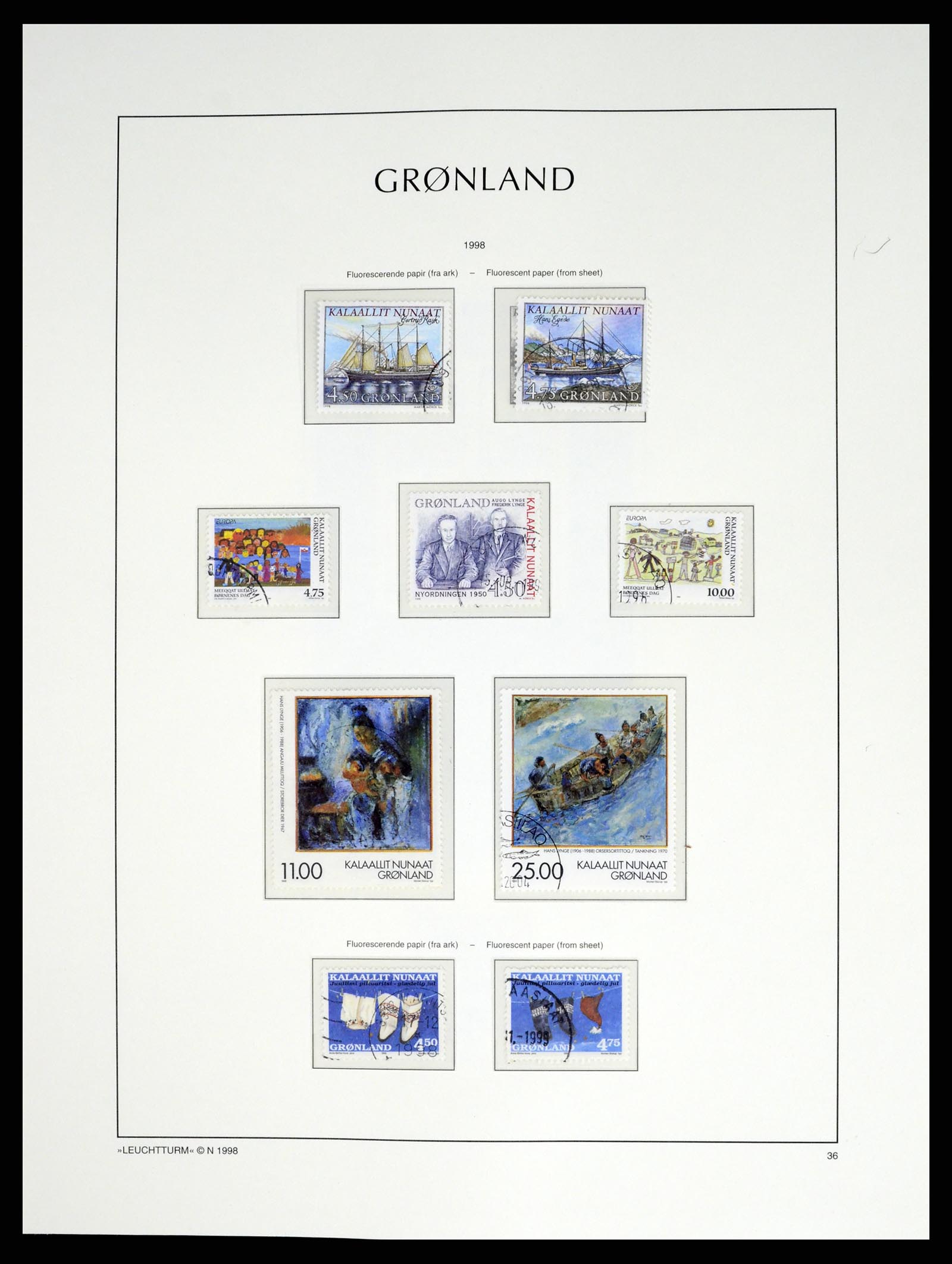 37406 045 - Postzegelverzameling 37406 Groenland 1938-2014.