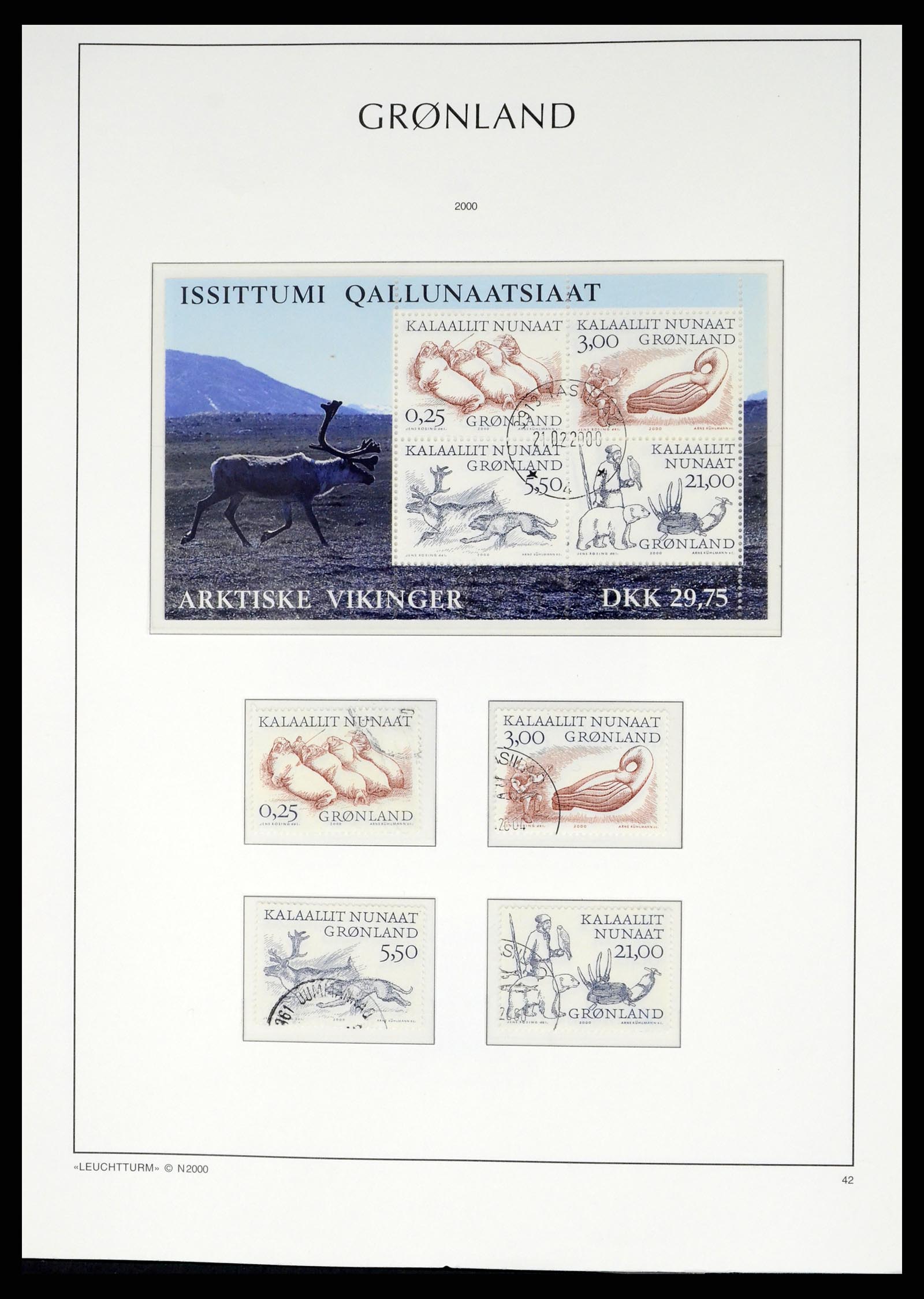 37406 053 - Postzegelverzameling 37406 Groenland 1938-2014.