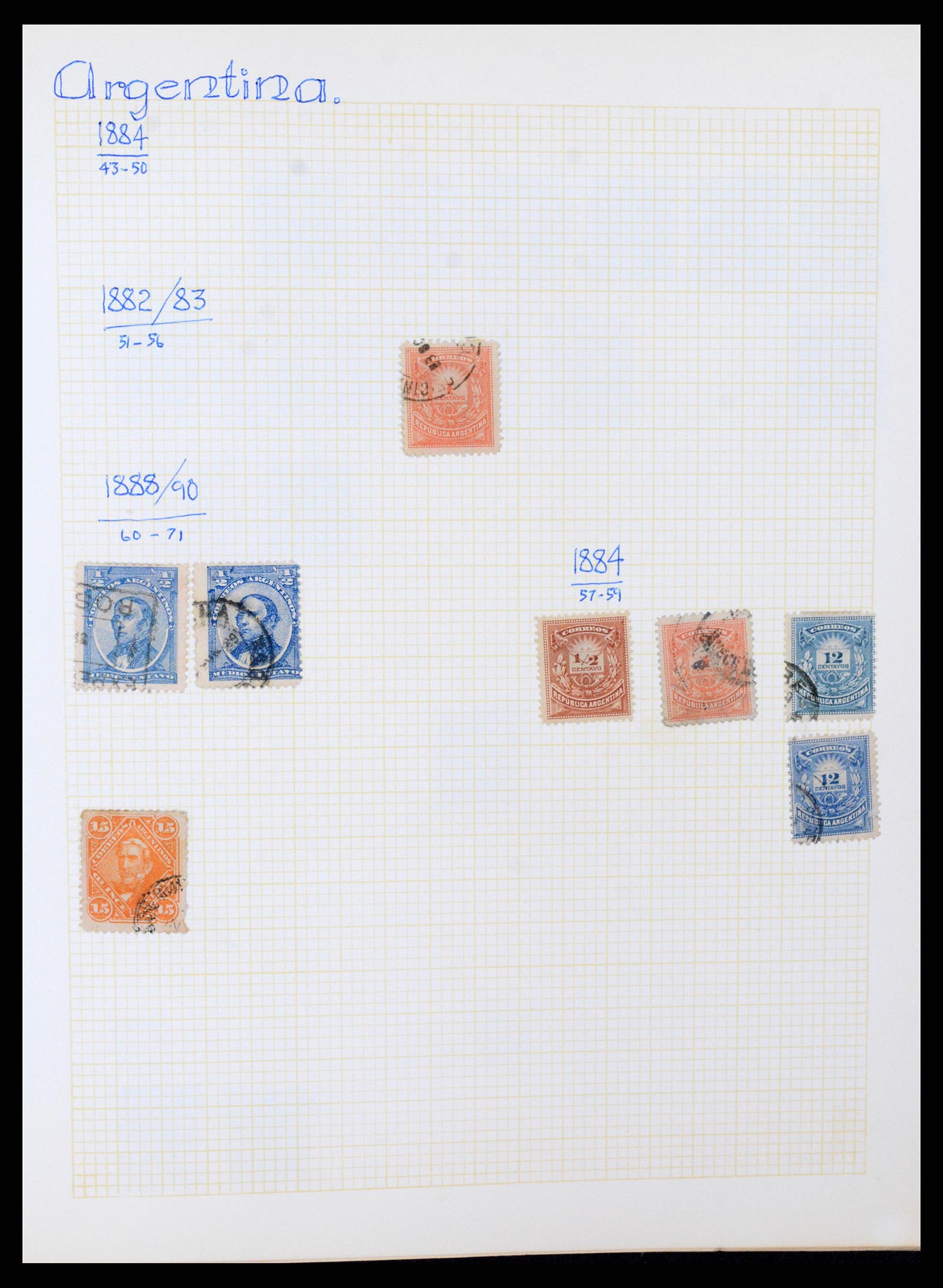 37408 002 - Postzegelverzameling 37408 Latijns Amerika 1846-1940.