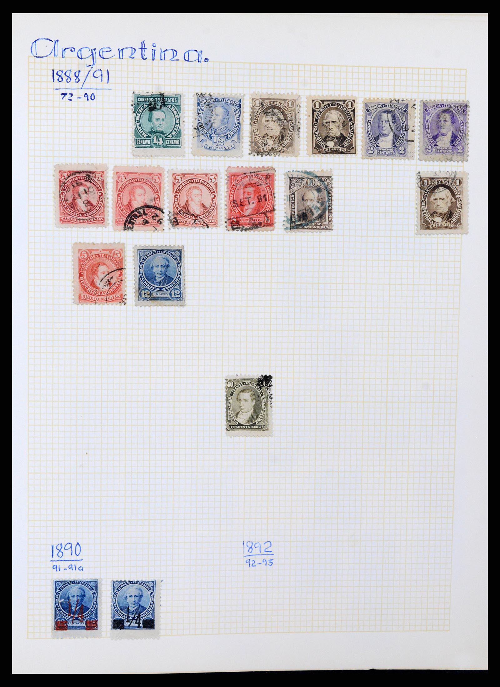 37408 003 - Postzegelverzameling 37408 Latijns Amerika 1846-1940.