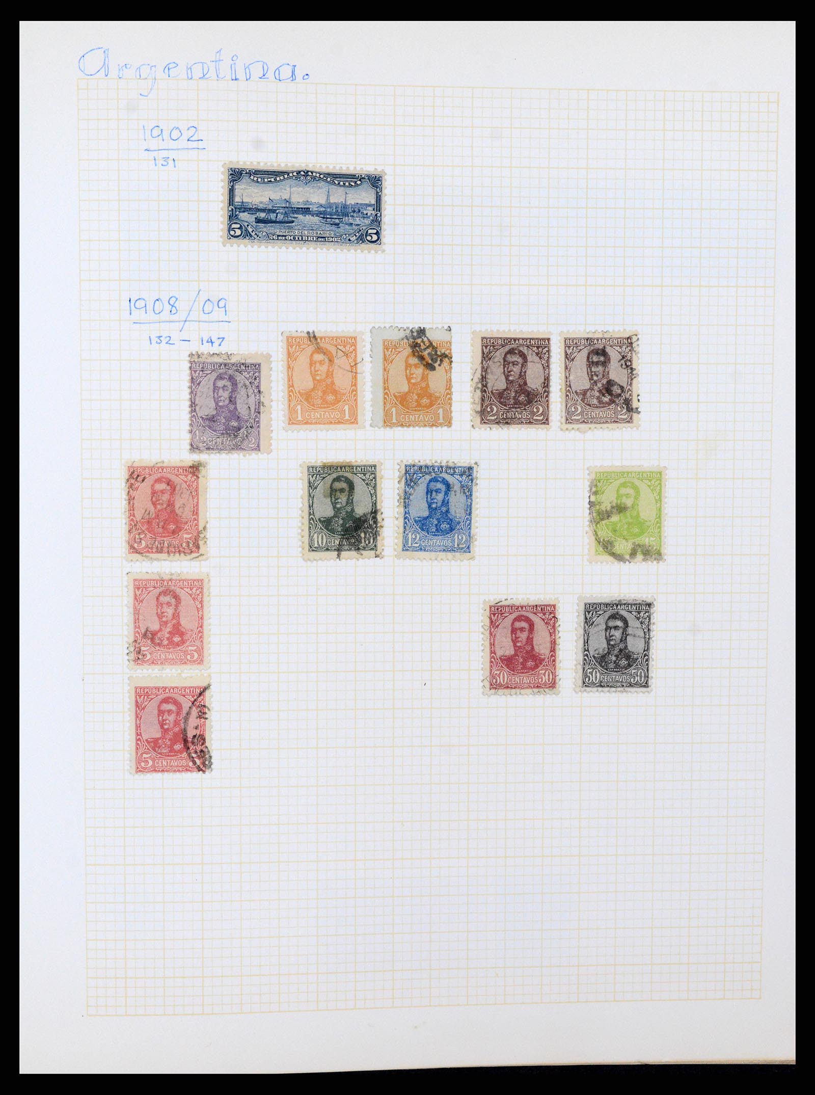 37408 005 - Postzegelverzameling 37408 Latijns Amerika 1846-1940.