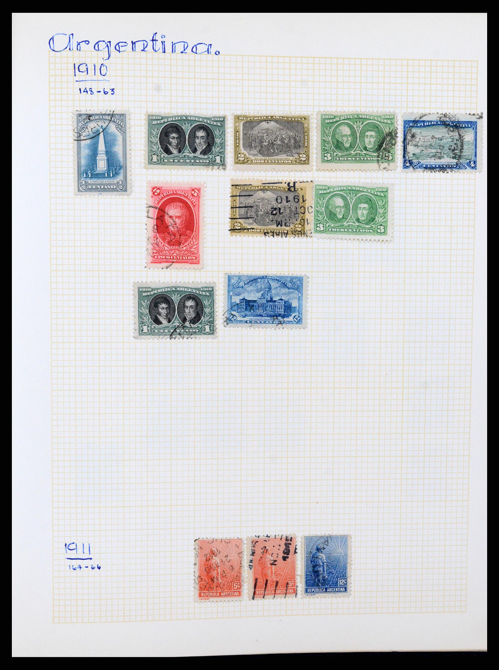 37408 006 - Postzegelverzameling 37408 Latijns Amerika 1846-1940.