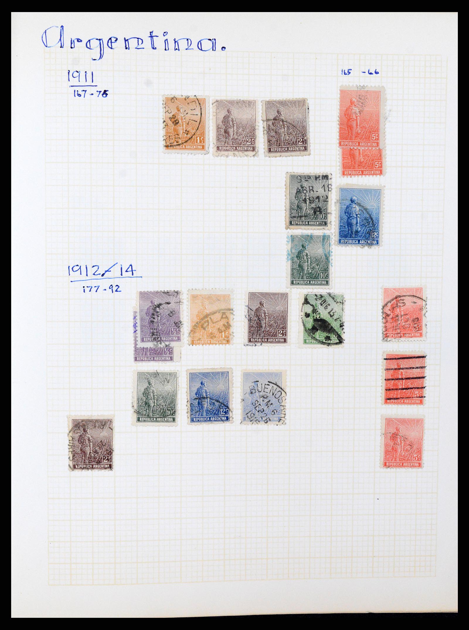 37408 007 - Postzegelverzameling 37408 Latijns Amerika 1846-1940.