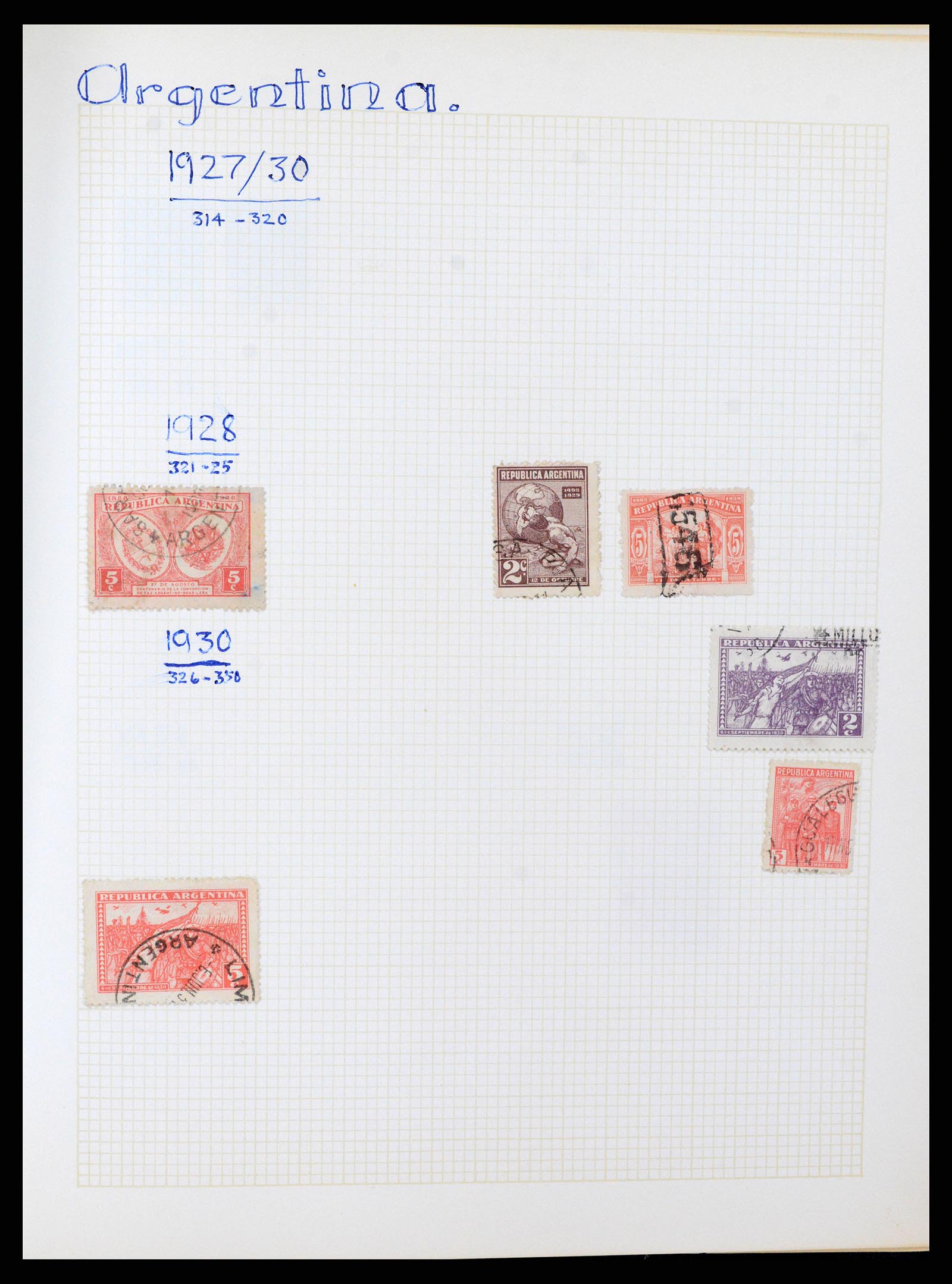 37408 014 - Postzegelverzameling 37408 Latijns Amerika 1846-1940.