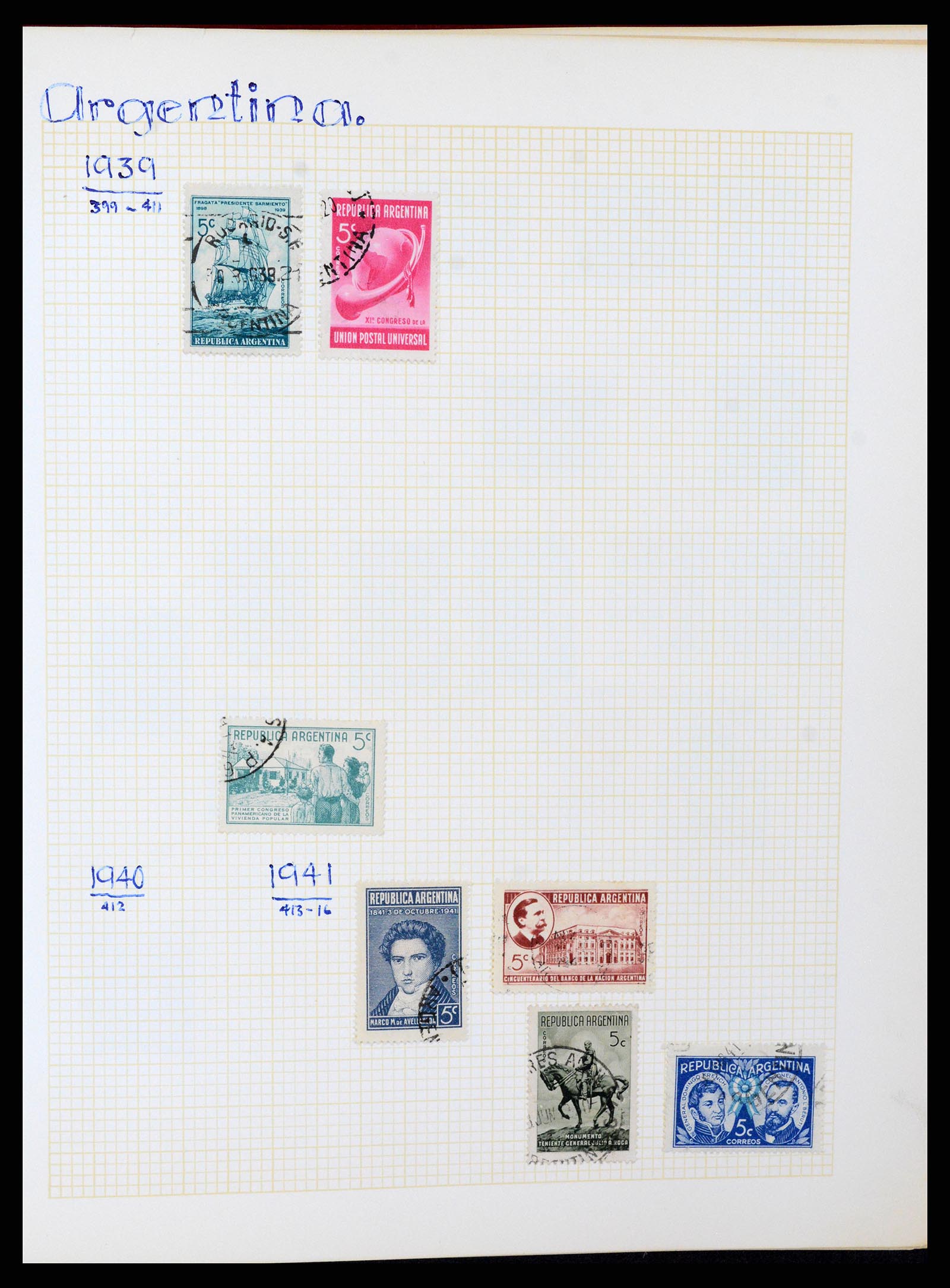 37408 018 - Postzegelverzameling 37408 Latijns Amerika 1846-1940.