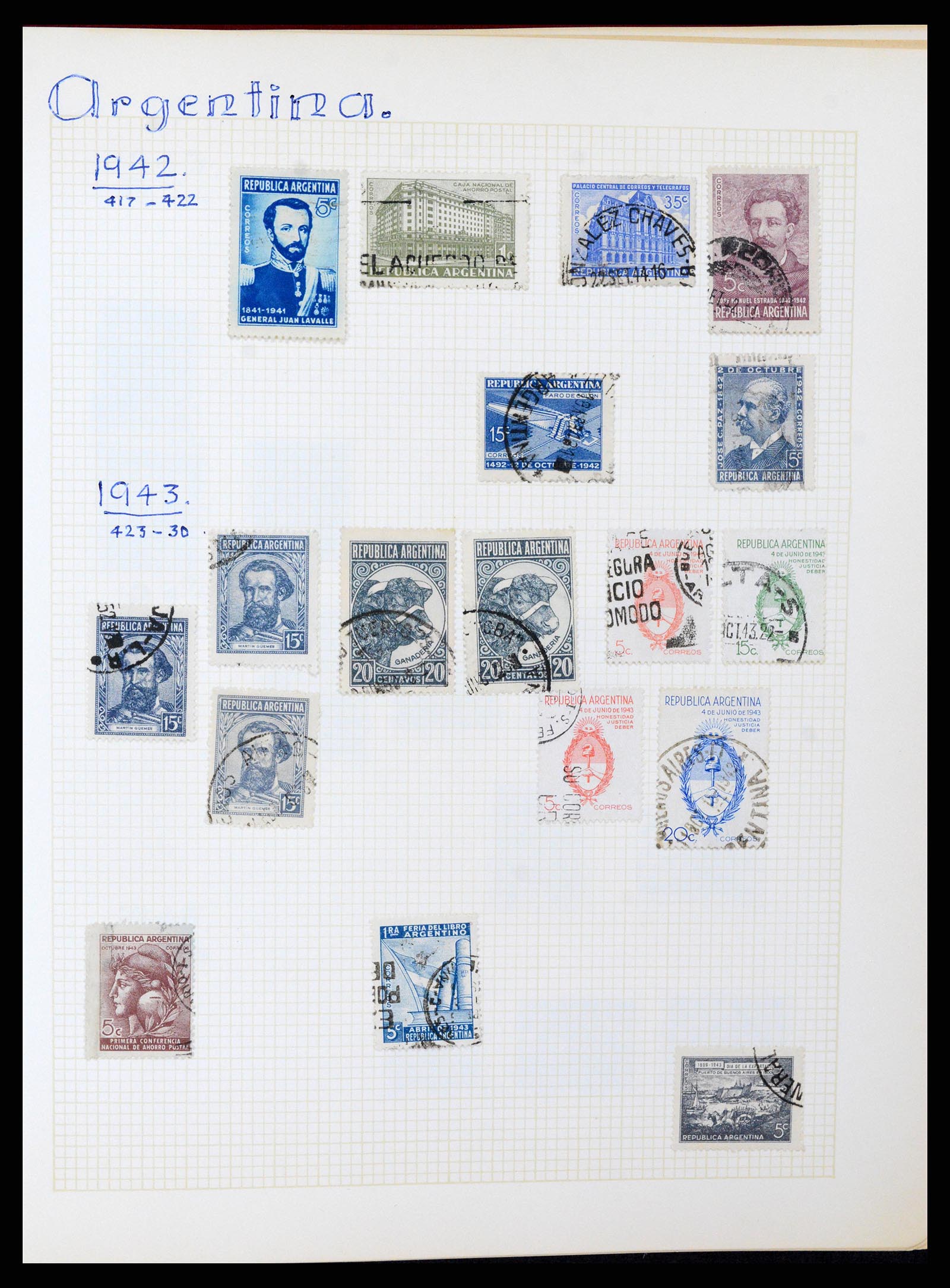 37408 019 - Postzegelverzameling 37408 Latijns Amerika 1846-1940.