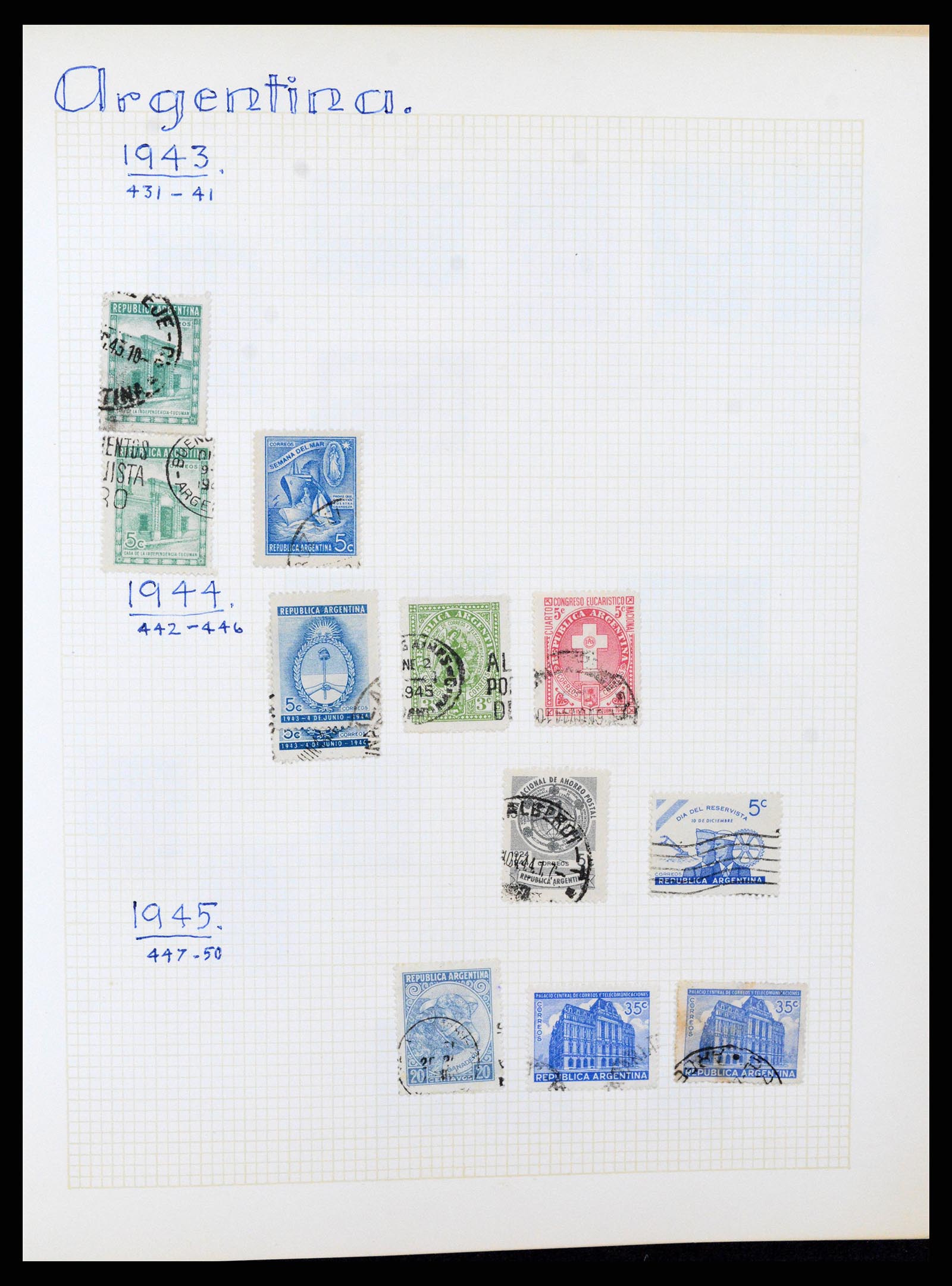37408 020 - Postzegelverzameling 37408 Latijns Amerika 1846-1940.
