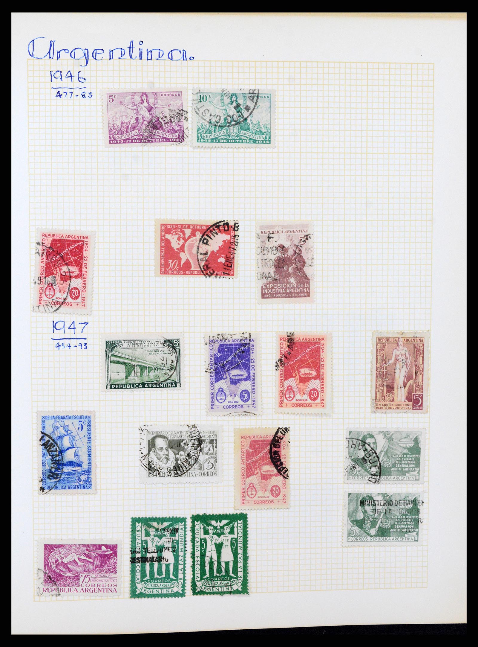 37408 022 - Postzegelverzameling 37408 Latijns Amerika 1846-1940.