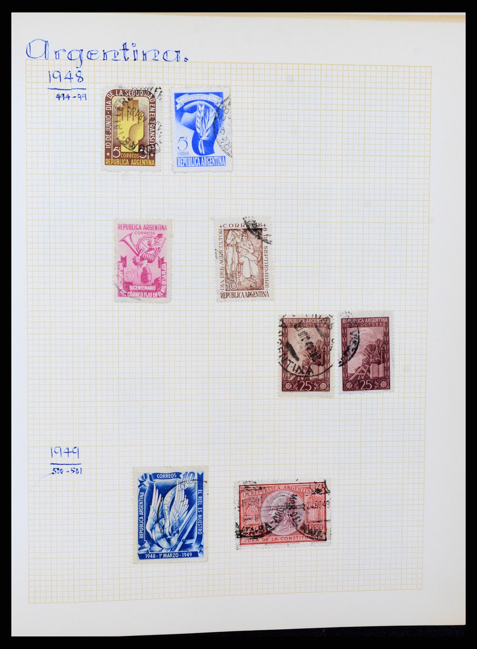 37408 023 - Postzegelverzameling 37408 Latijns Amerika 1846-1940.