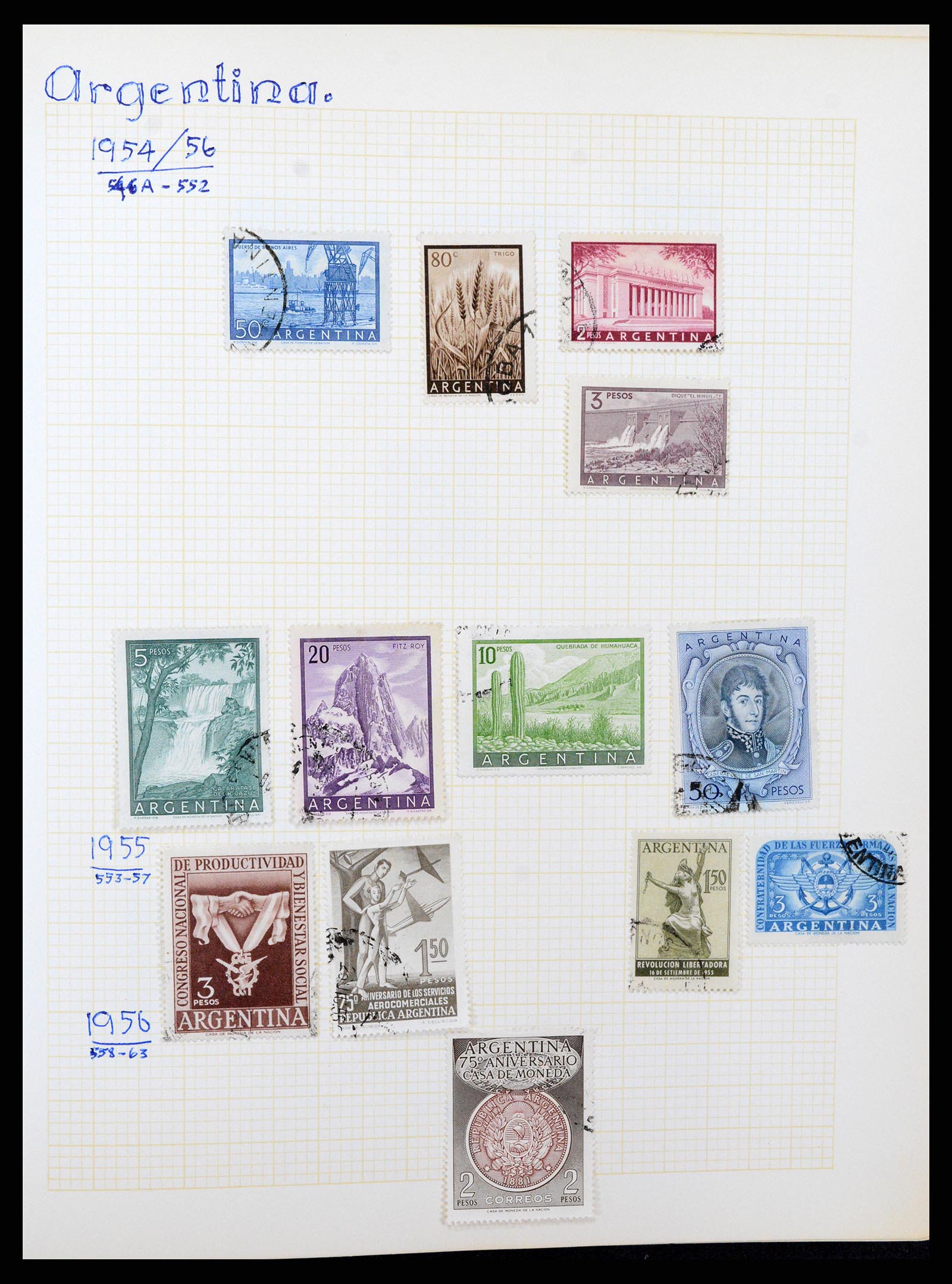 37408 027 - Postzegelverzameling 37408 Latijns Amerika 1846-1940.
