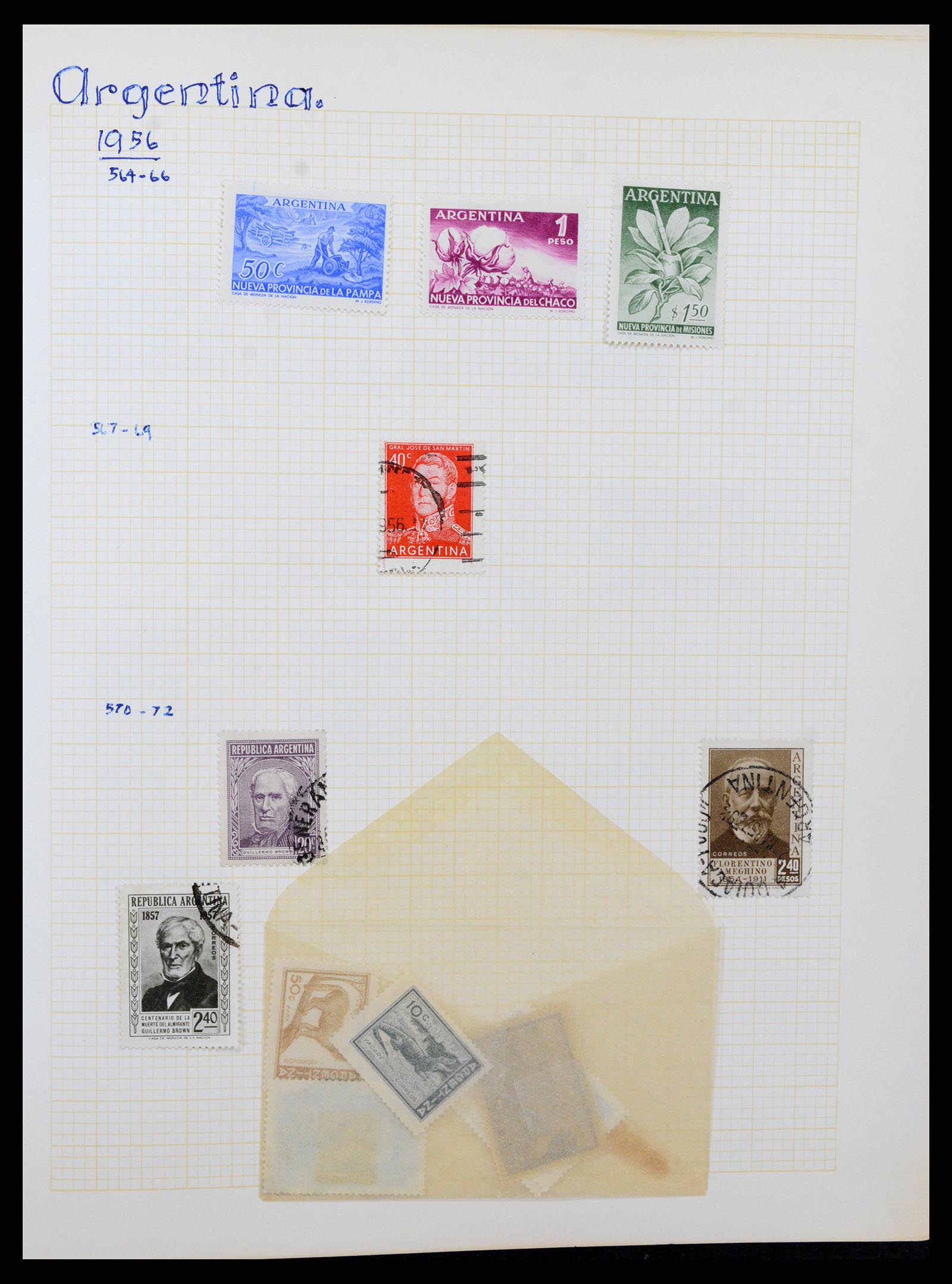 37408 028 - Postzegelverzameling 37408 Latijns Amerika 1846-1940.