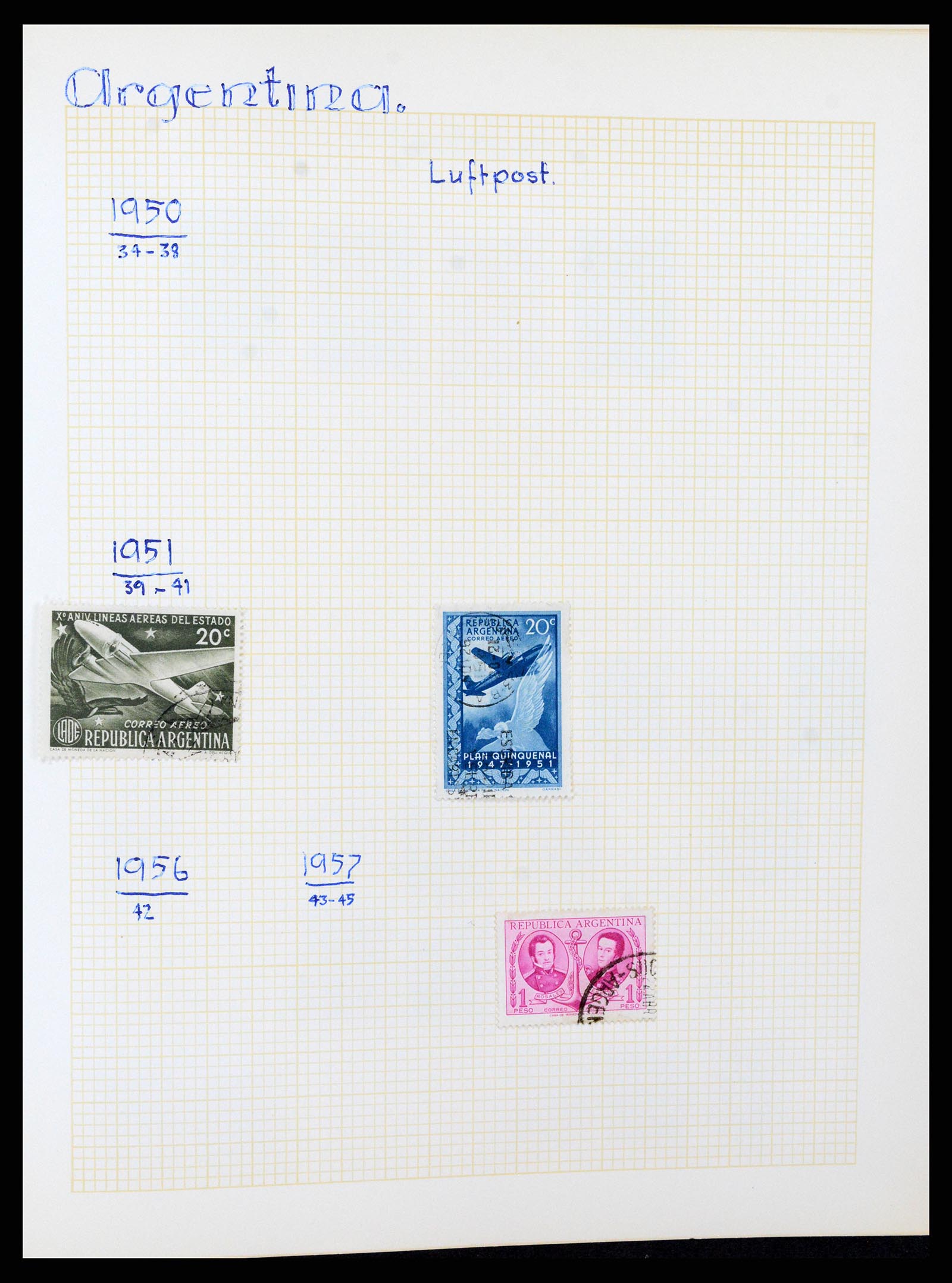 37408 030 - Postzegelverzameling 37408 Latijns Amerika 1846-1940.